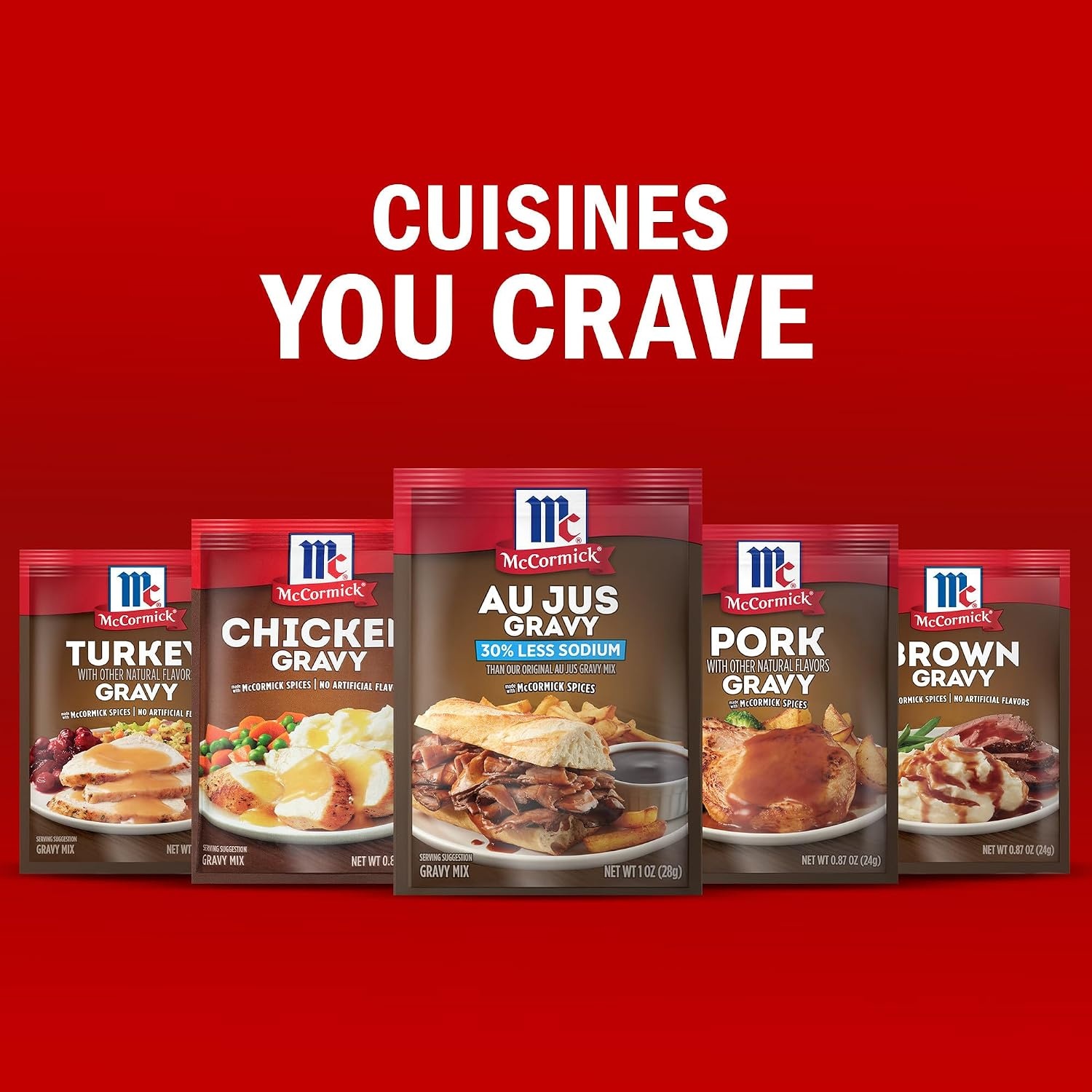 image:imageMcCormick 30 Less Sodium Au Jus Gravy Mix 1 oz