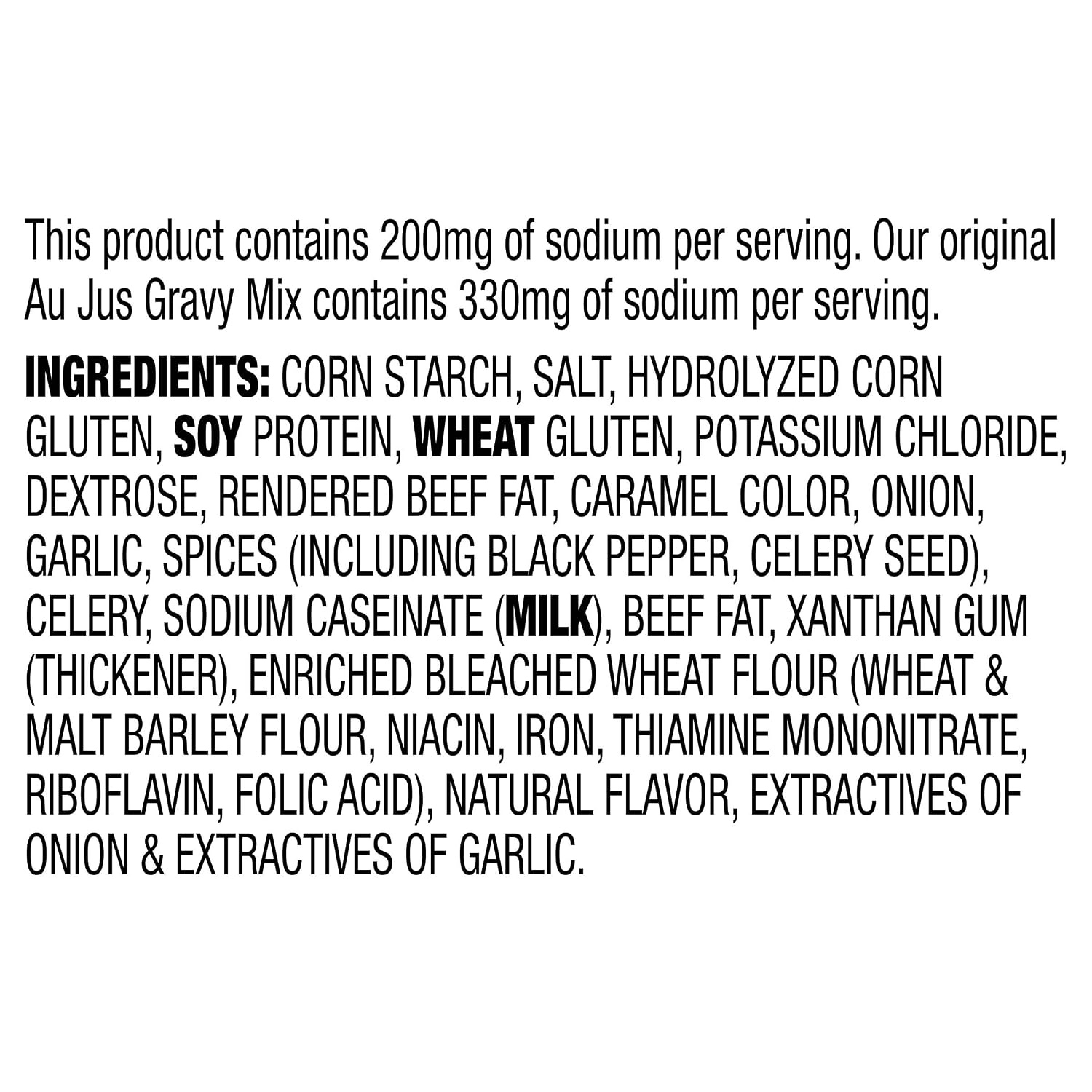 image:imageMcCormick 30 Less Sodium Au Jus Gravy Mix 1 oz Pack of 12