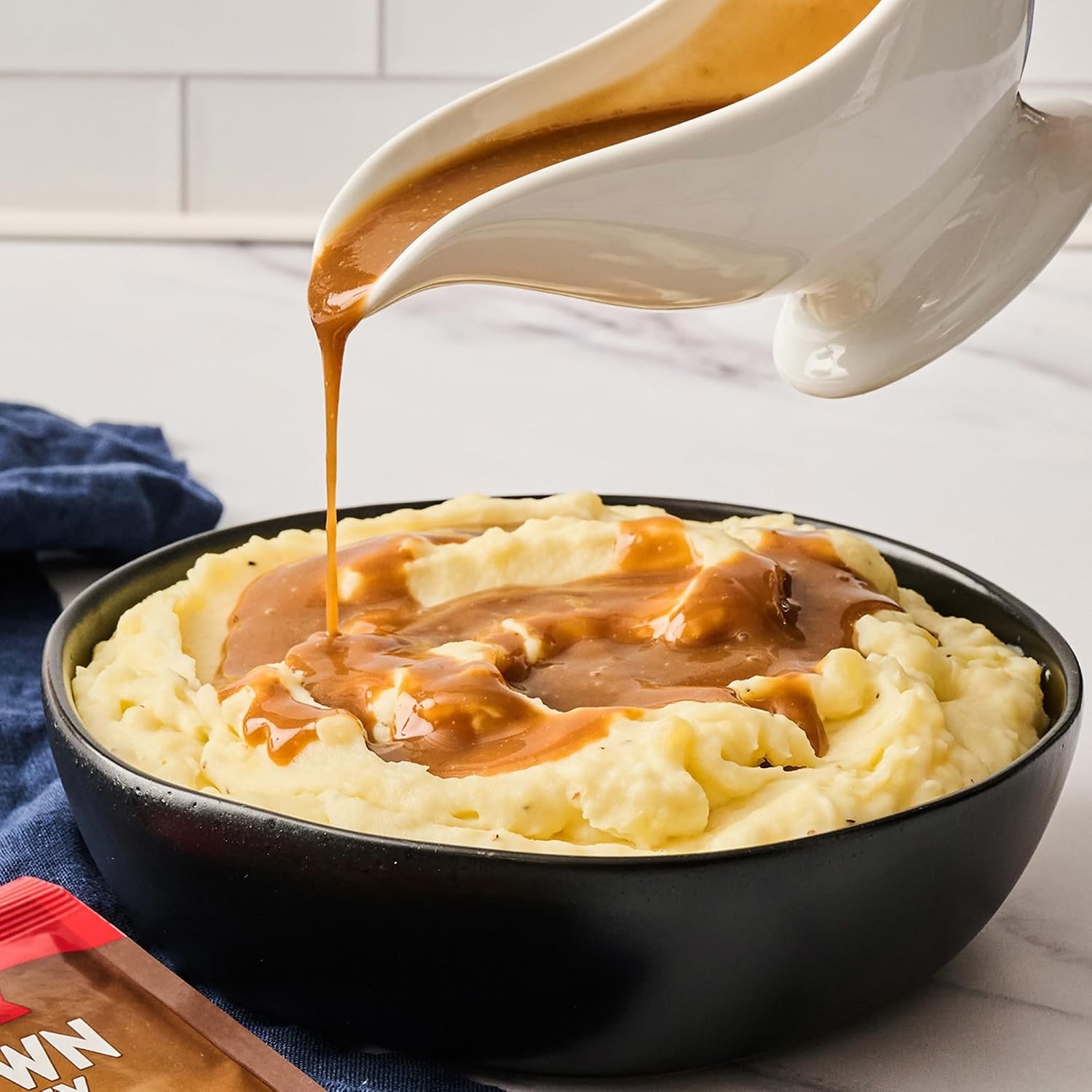 image:imageMcCormick 30 Less Sodium Brown Gravy Mix 087 oz Pack of 12Brown Gravy Mix Less Sodium