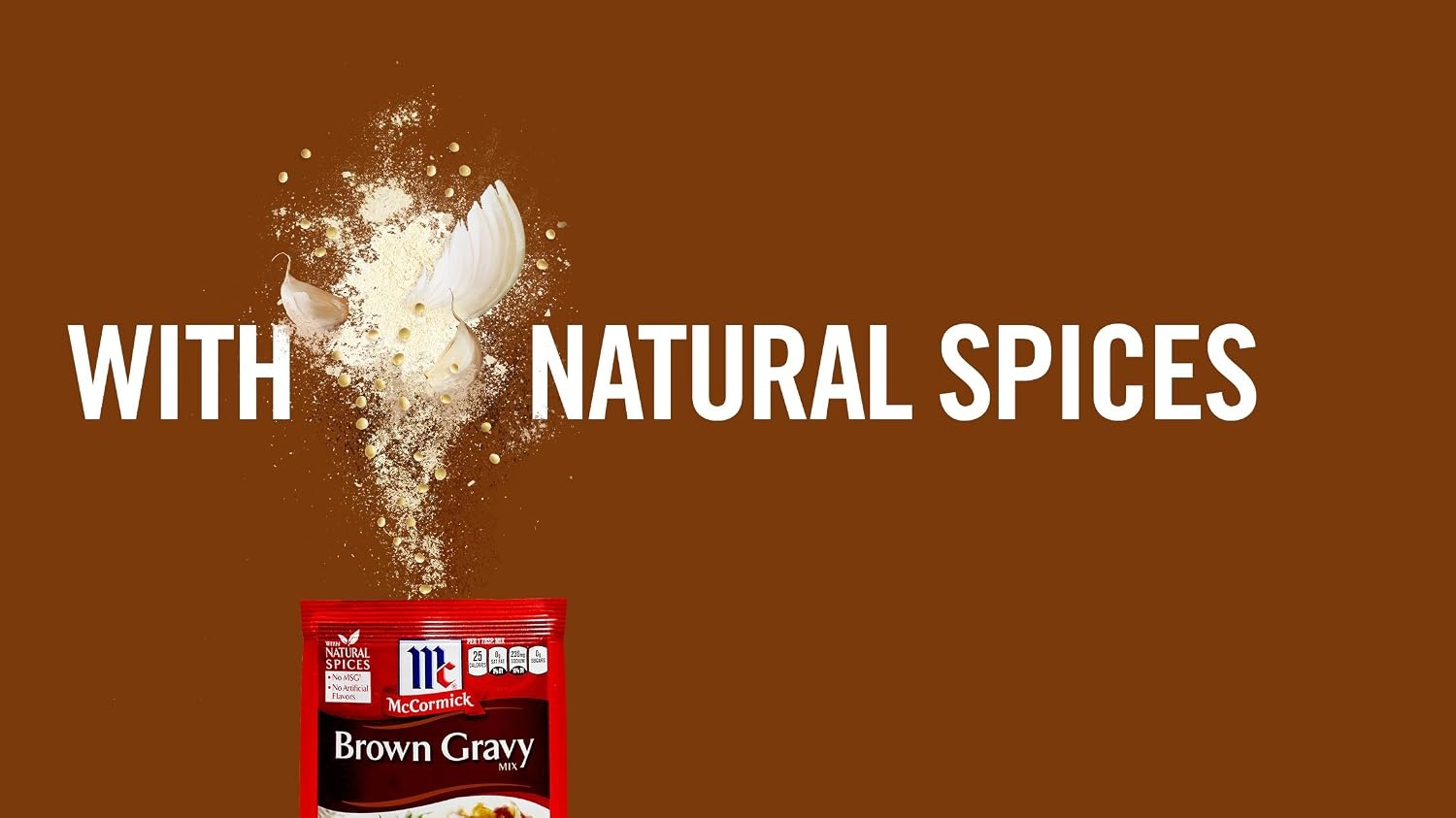 image:imageMcCormick 30 Less Sodium Brown Gravy Mix 087 ozBrown Gravy Mix Less Sodium