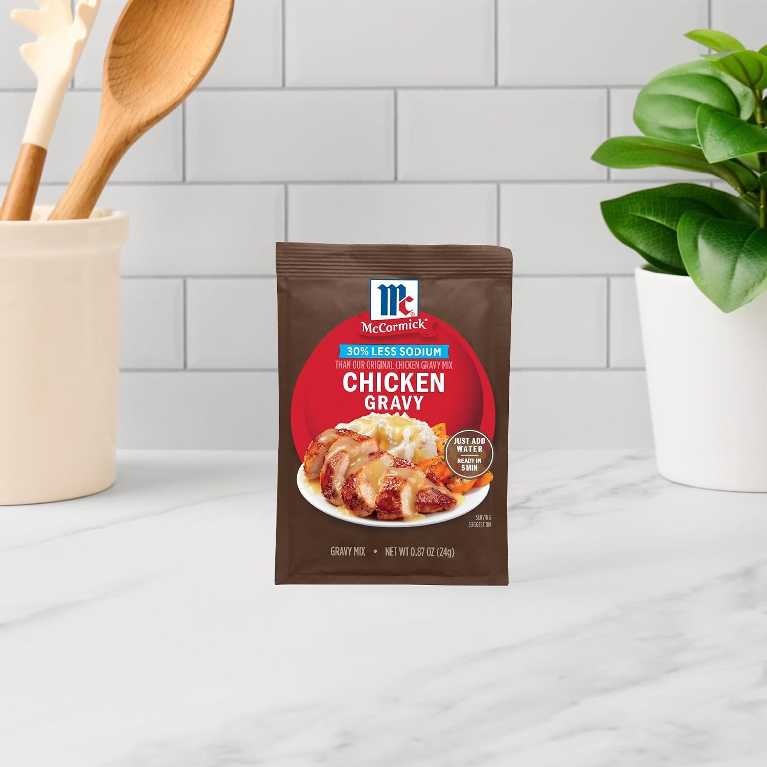 image:imageMcCormick 30 Less Sodium Chicken Gravy Mix 087 oz