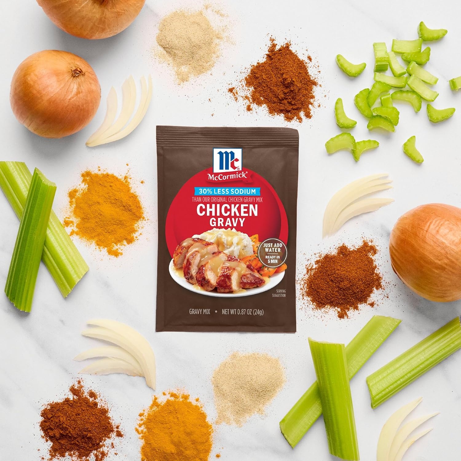 image:imageMcCormick 30 Less Sodium Chicken Gravy Mix 087 oz
