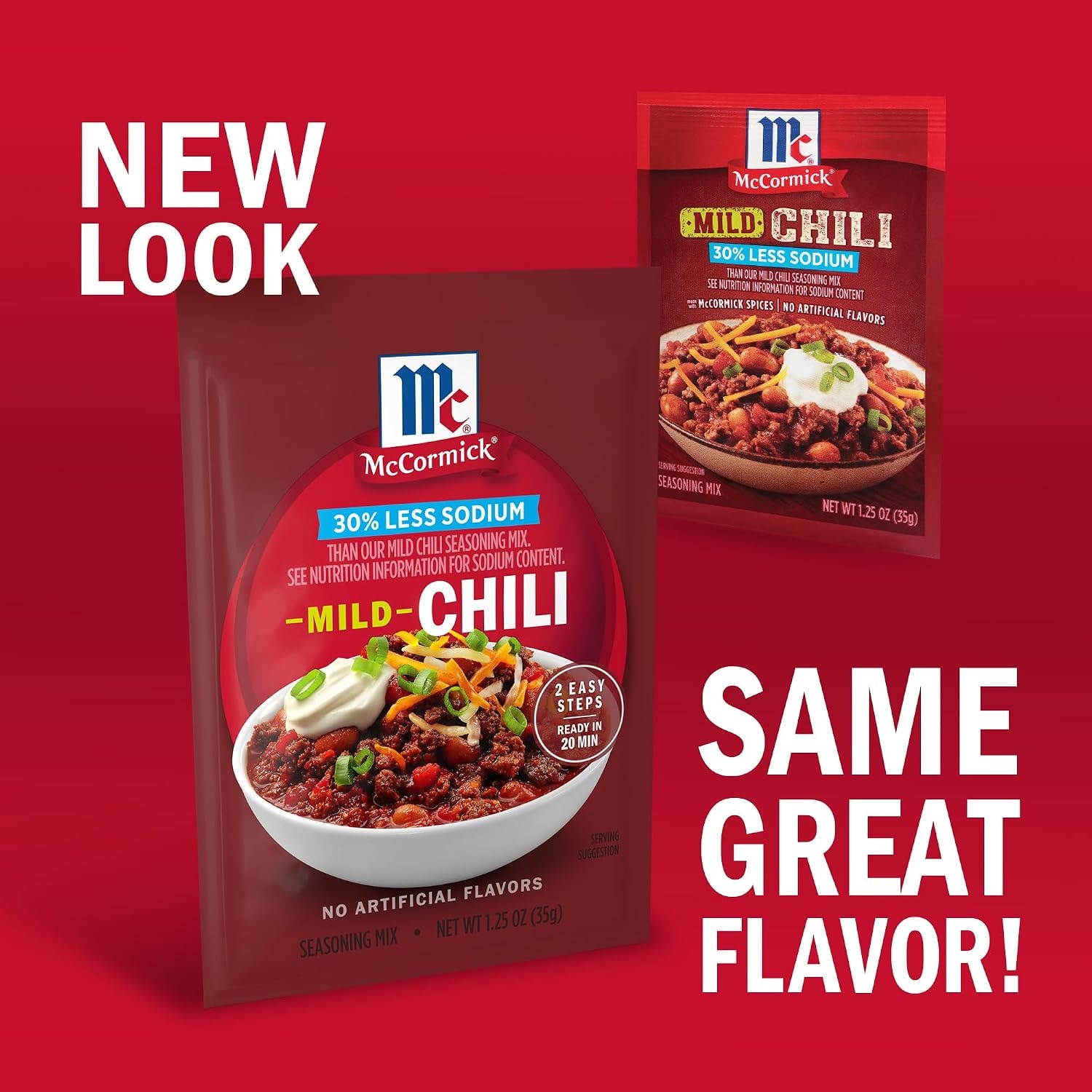 image:imageMcCormick 30 Less Sodium Chili Seasoning Mix 125 Ounce Pack of 12 Package May Vary125 Ounce Pack of 1