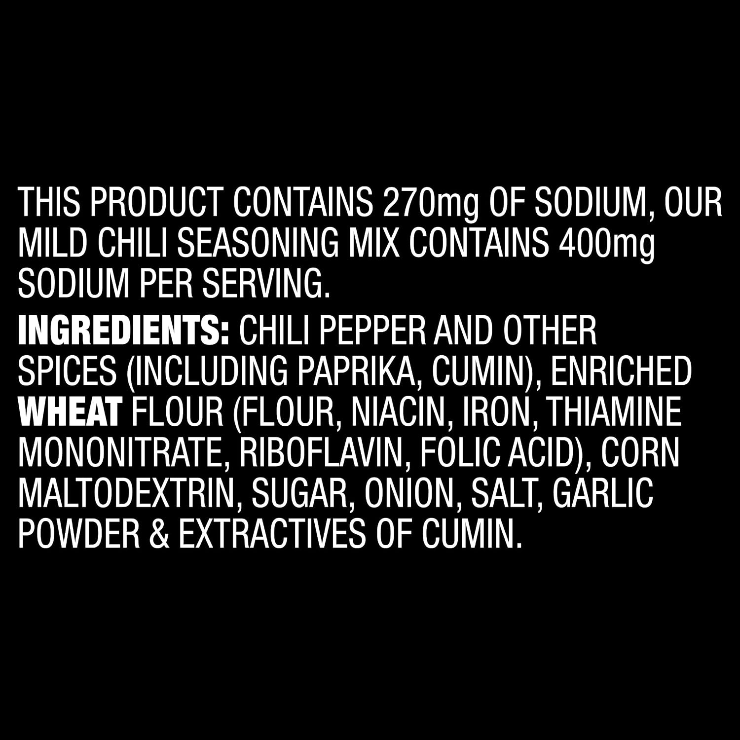 image:imageMcCormick 30 Less Sodium Chili Seasoning Mix 125 Ounce Pack of 12 Package May Vary125 Ounce Pack of 1