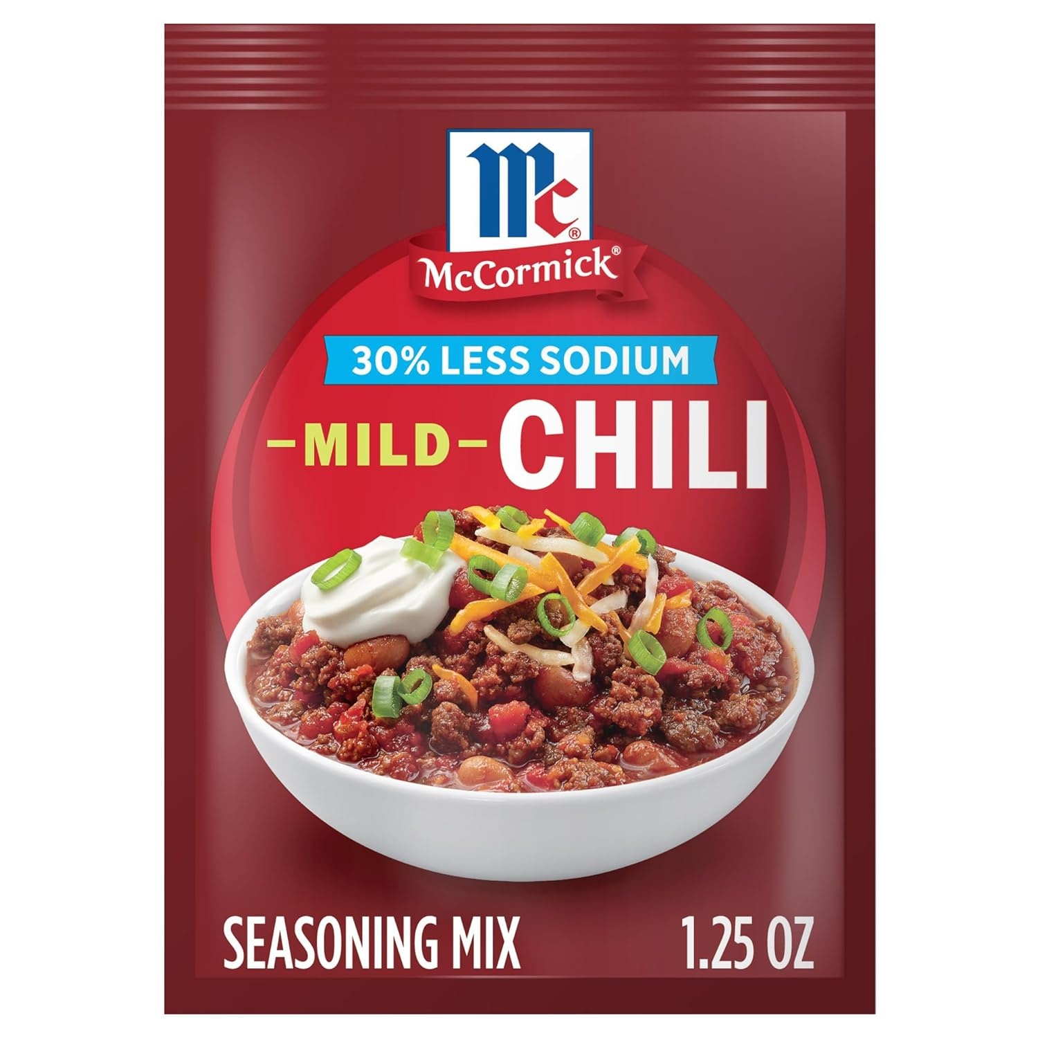 image:imageMcCormick 30 Less Sodium Chili Seasoning Mix 125 Ounce Pack of 12 Package May Vary156 Ounce Pack of 12