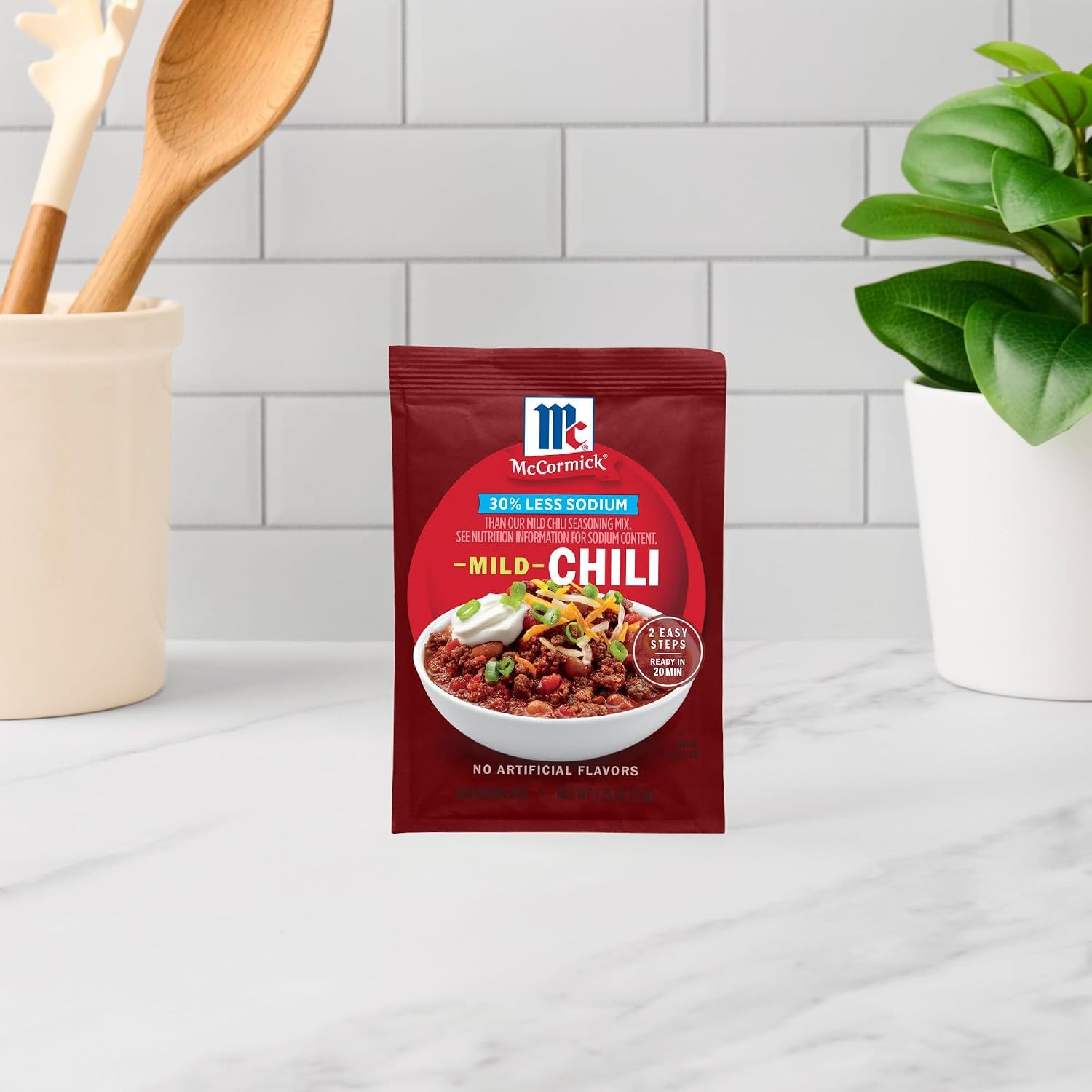 image:imageMcCormick 30 Less Sodium Chili Seasoning Mix 125 Ounce Pack of 12 Package May Vary156 Ounce Pack of 12