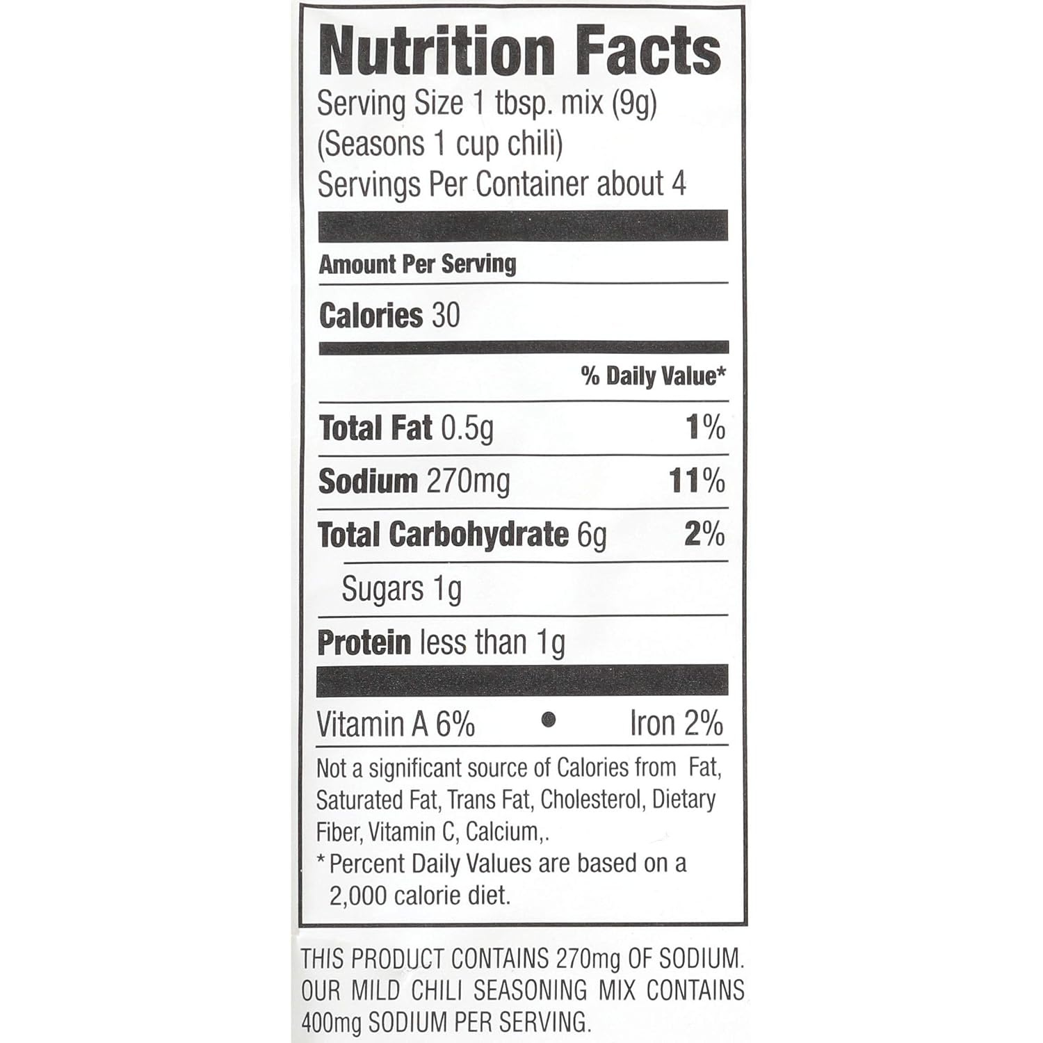 image:imageMcCormick 30 Less Sodium Chili Seasoning Mix 125 Ounce Pack of 12 Package May Vary156 Ounce Pack of 12