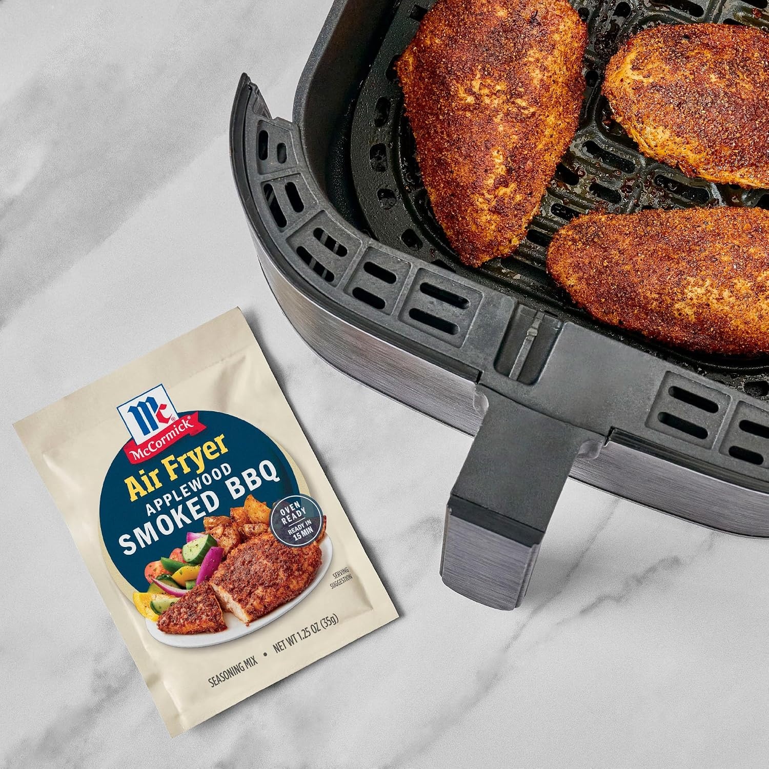image:imageMcCormick Air Fryer Applewood Smoked BBQ Seasoning Mix 125 oz
