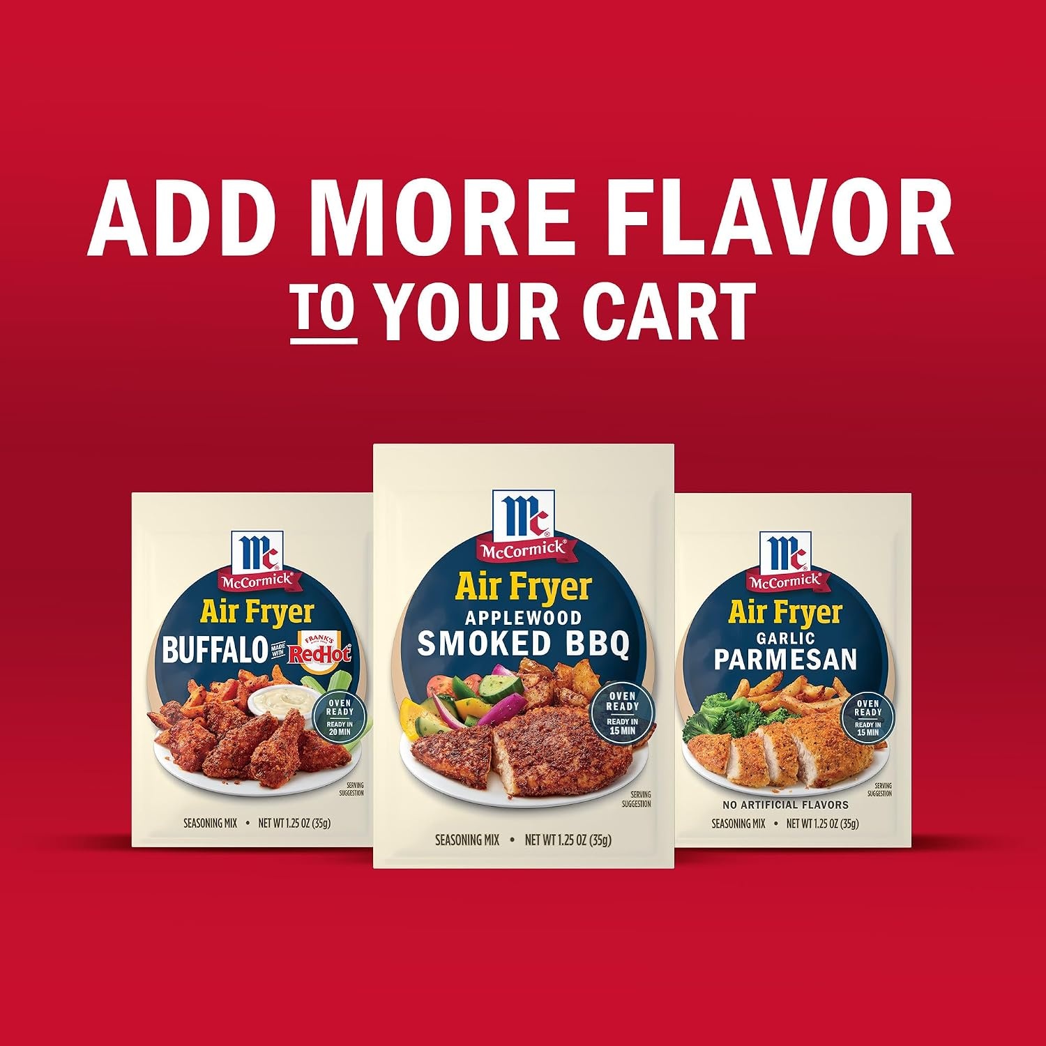 image:imageMcCormick Air Fryer Applewood Smoked BBQ Seasoning Mix 125 oz