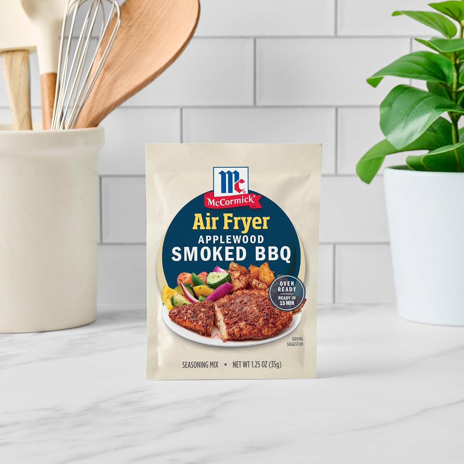image:imageMcCormick Air Fryer Applewood Smoked BBQ Seasoning Mix 125 oz