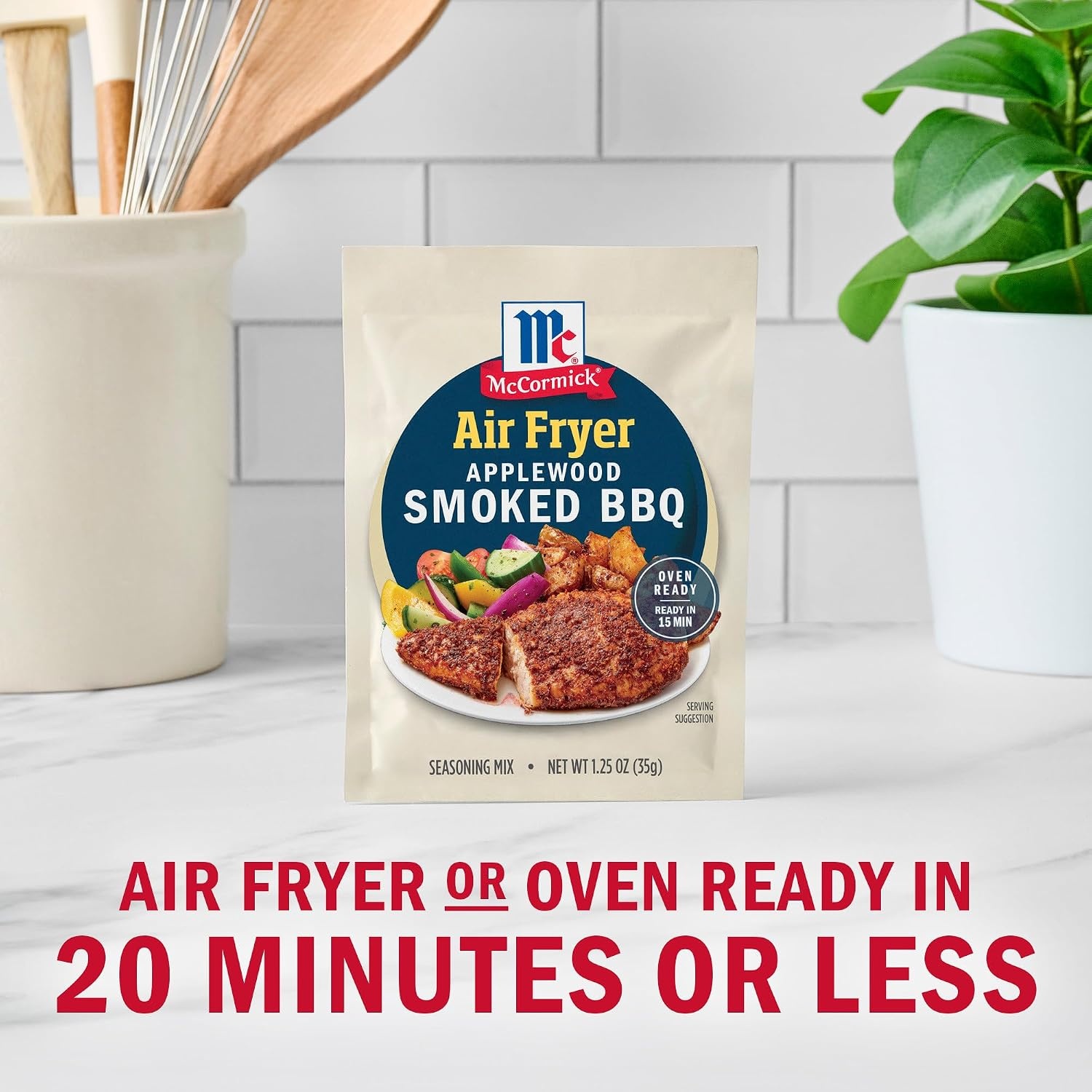 image:imageMcCormick Air Fryer Applewood Smoked BBQ Seasoning Mix 125 oz