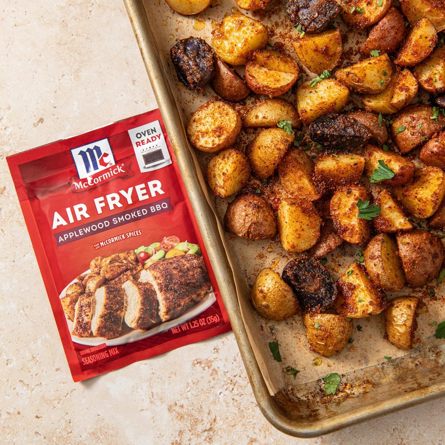 image:imageMcCormick Air Fryer Applewood Smoked BBQ Seasoning Mix 125 oz Pack of 12
