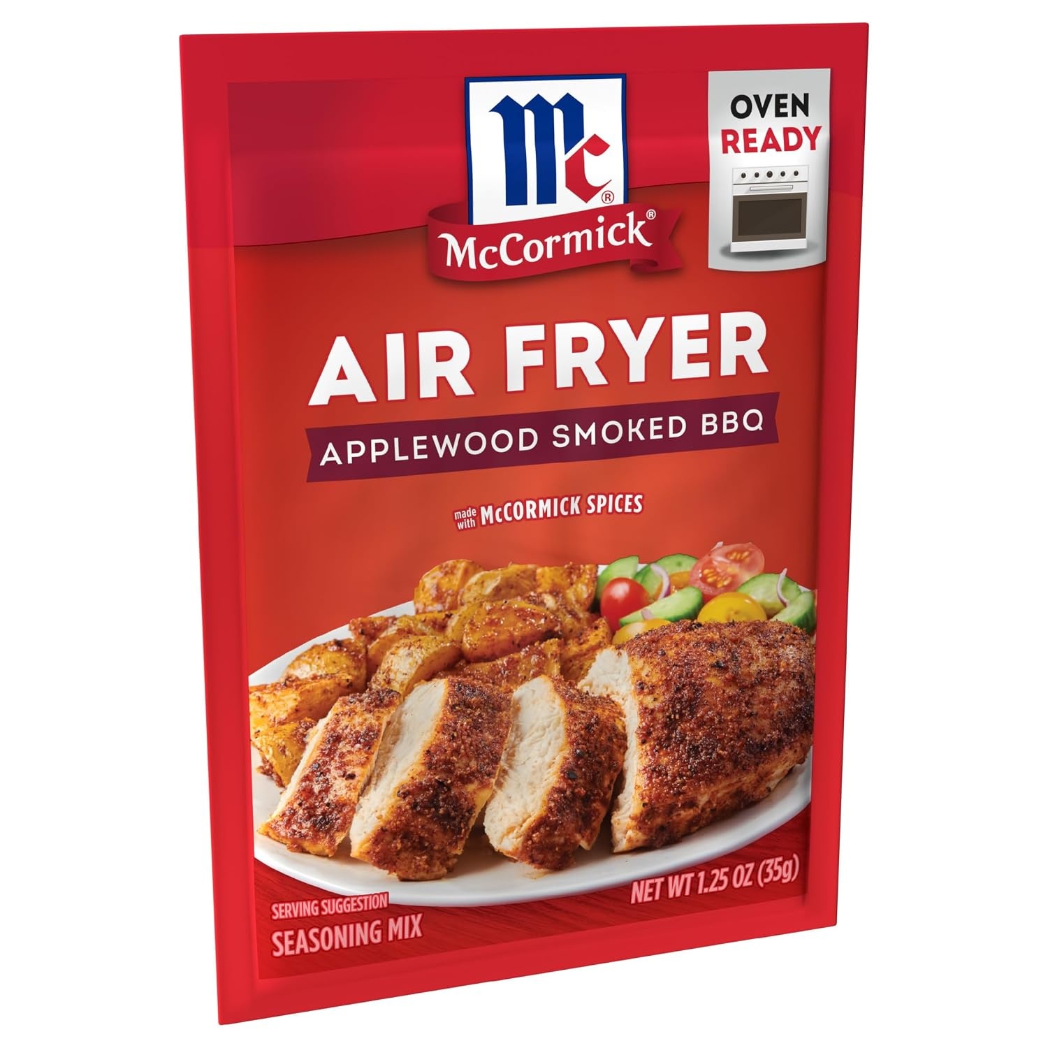 image:imageMcCormick Air Fryer Applewood Smoked BBQ Seasoning Mix 125 oz Pack of 12