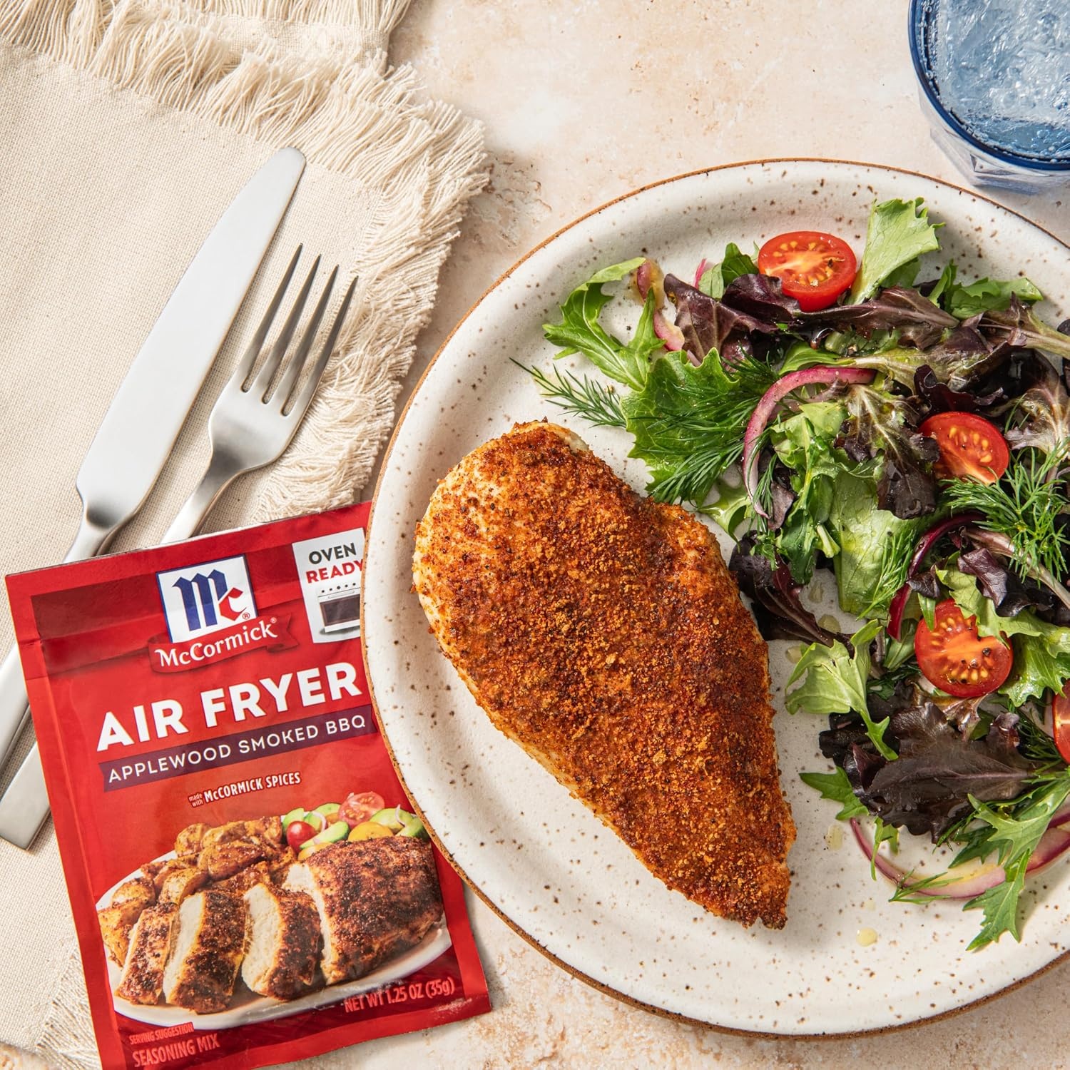 image:imageMcCormick Air Fryer Applewood Smoked BBQ Seasoning Mix 125 oz Pack of 12