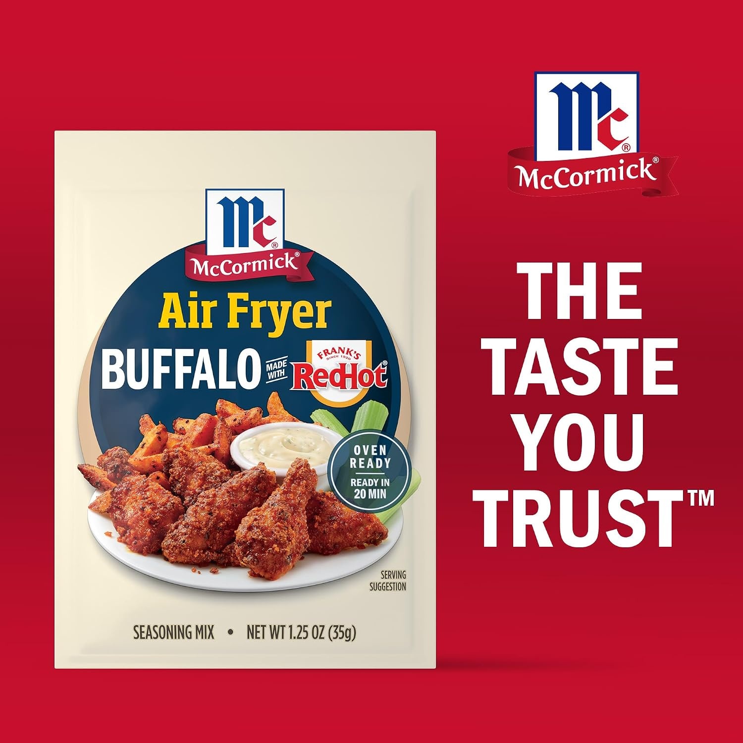 image:imageMcCormick Air Fryer Buffalo Seasoning Mix 125 oz