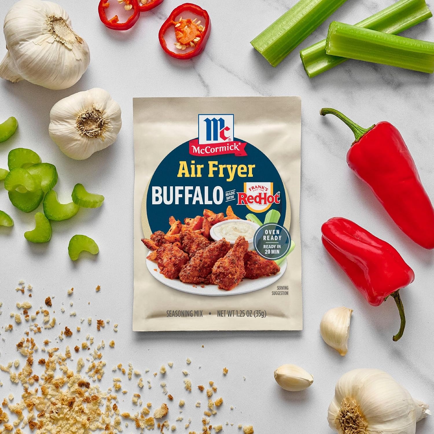 image:imageMcCormick Air Fryer Buffalo Seasoning Mix 125 oz