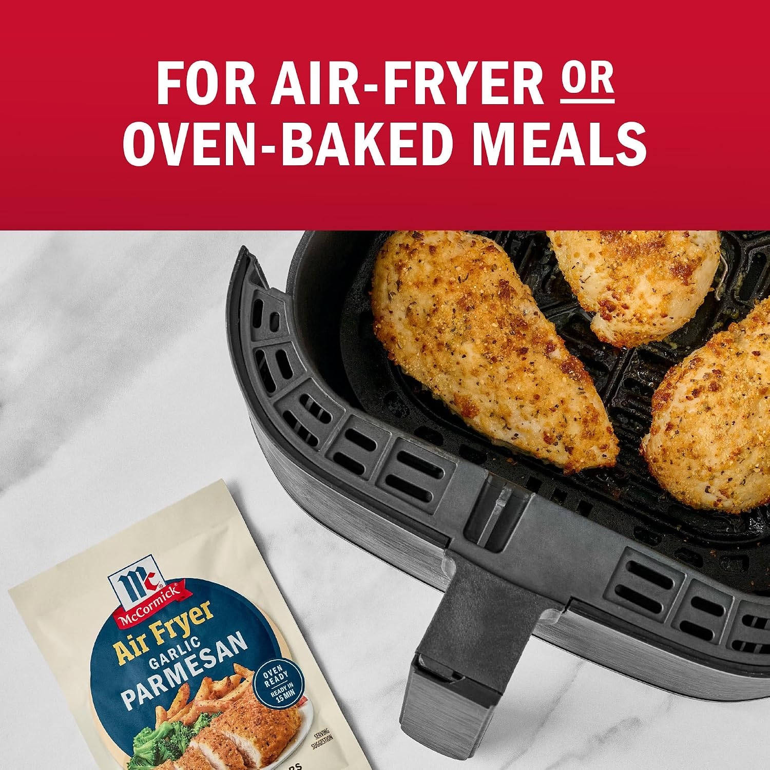 image:imageMcCormick Air Fryer Garlic Parmesan Seasoning Mix 125 oz