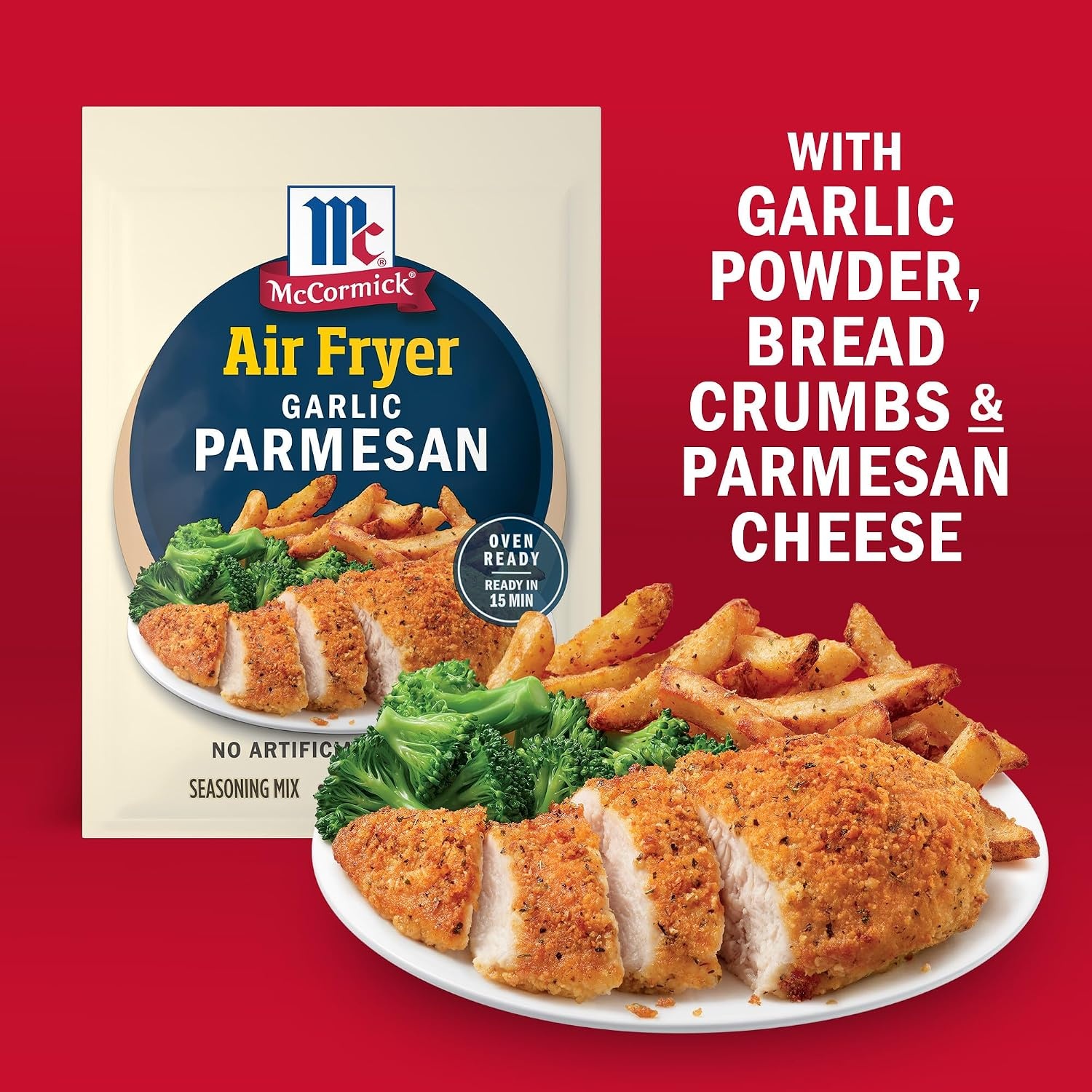 image:imageMcCormick Air Fryer Garlic Parmesan Seasoning Mix 125 oz