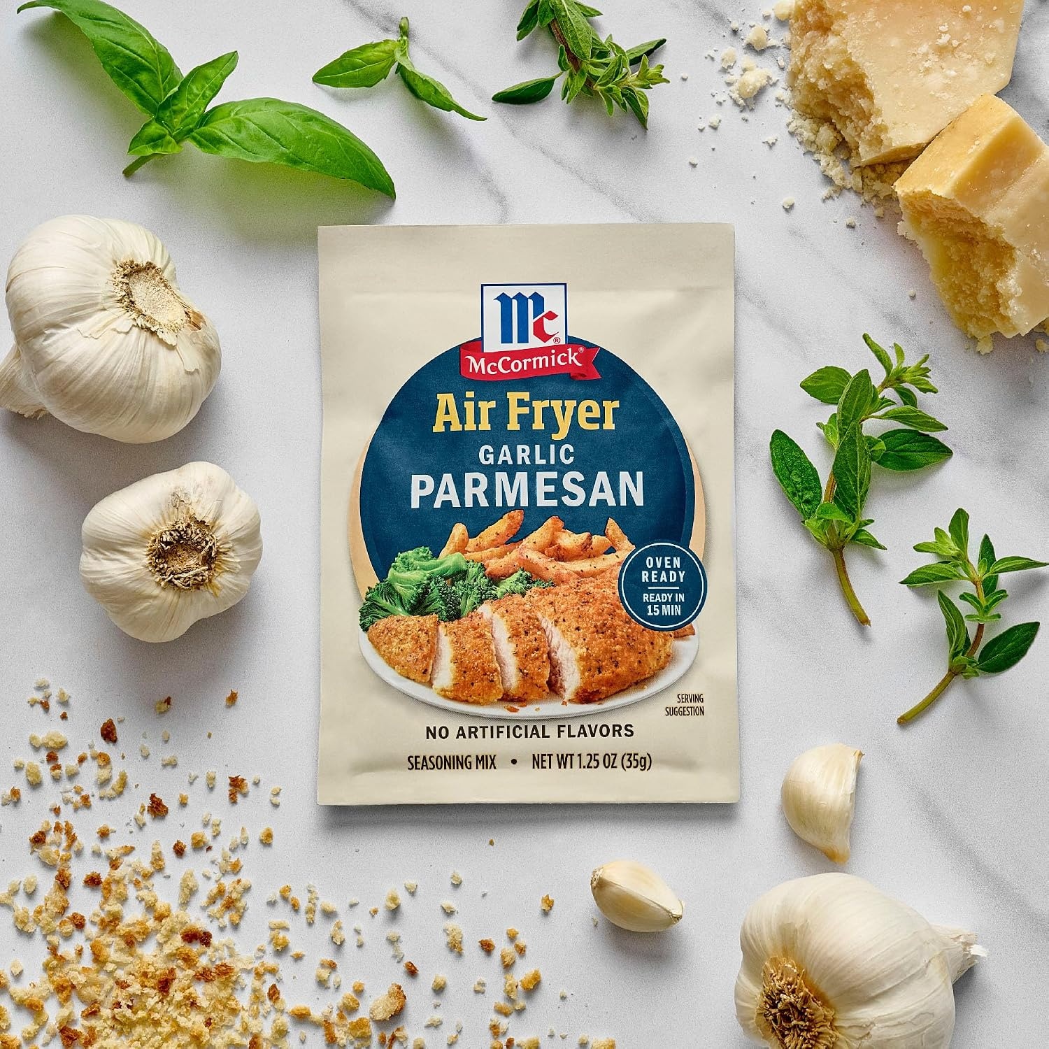 image:imageMcCormick Air Fryer Garlic Parmesan Seasoning Mix 125 oz