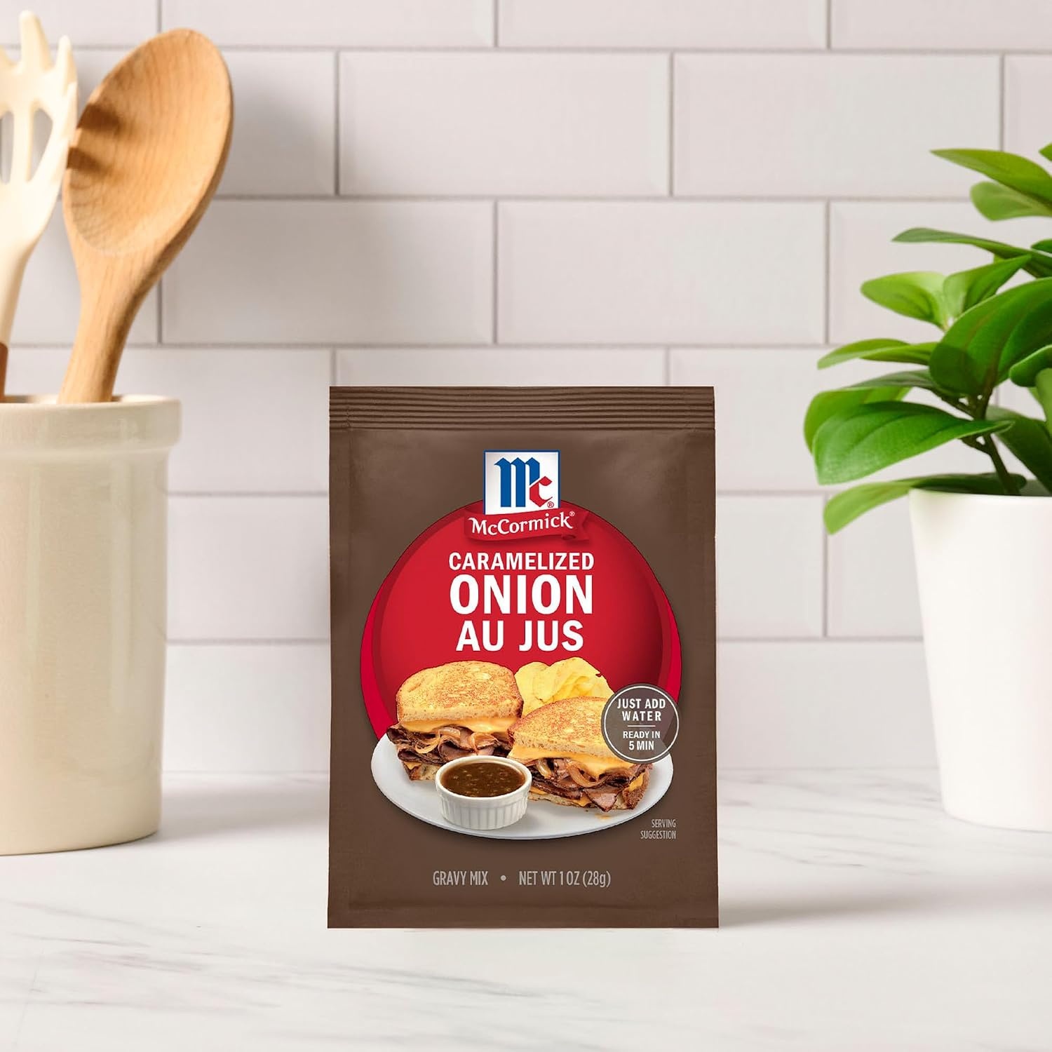 image:imageMcCormick Au Jus Gravy Mix Caramelized Onion 5Minute Gravy Great For Beef Pork French Dip Sandwiches Grilled Cheese and More 1 oz