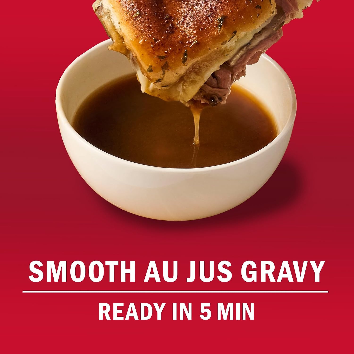 image:imageMcCormick Au Jus Gravy Mix Caramelized Onion 5Minute Gravy Great For Beef Pork French Dip Sandwiches Grilled Cheese and More 1 oz Pack of 12