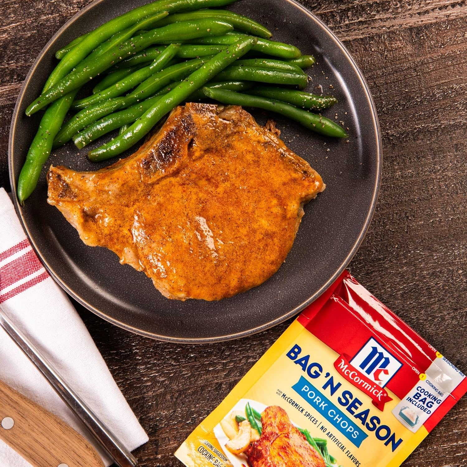 image:imageMcCormick Bag n Season Pork Chops Cooking Bag amp Seasoning Mix 106 oz Pack of 6