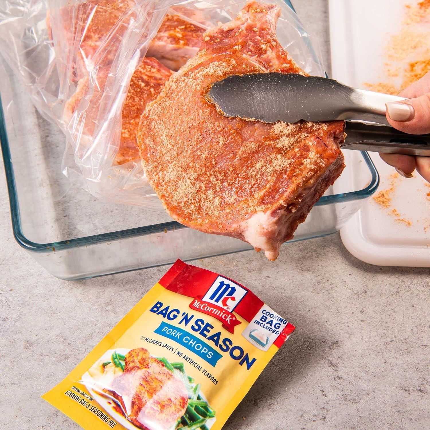 image:imageMcCormick Bag n Season Pork Chops Cooking Bag amp Seasoning Mix 106 oz Pack of 6