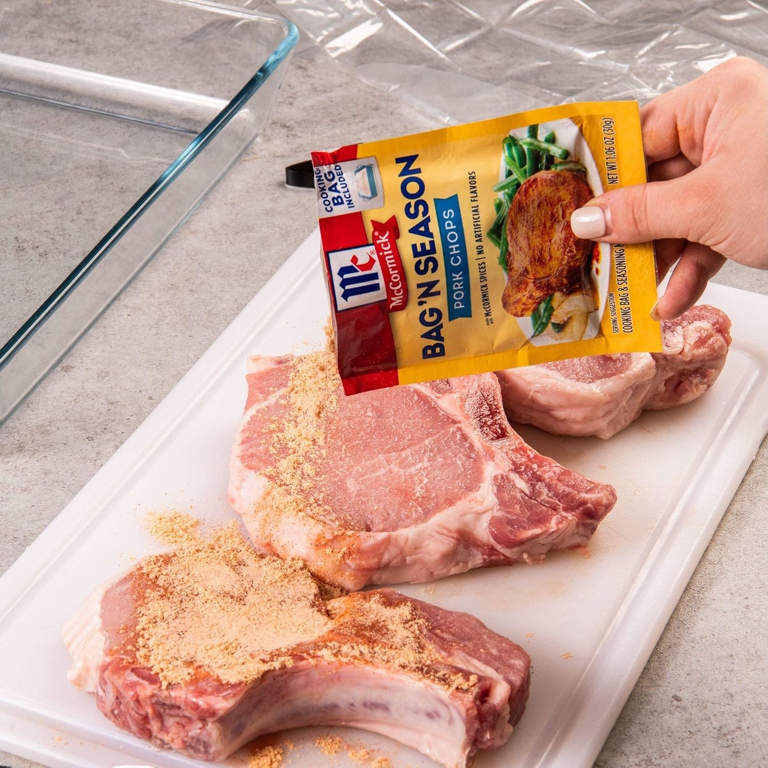 image:imageMcCormick Bag n Season Pork Chops Cooking Bag amp Seasoning Mix 106 oz Pack of 6