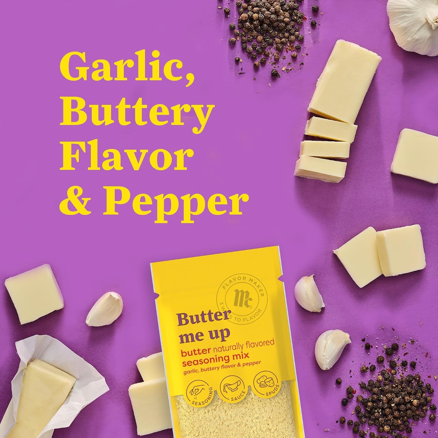 image:imageMcCormick Butter Seasoning Mix Flavor Maker 075 oz Pack of 12Butter