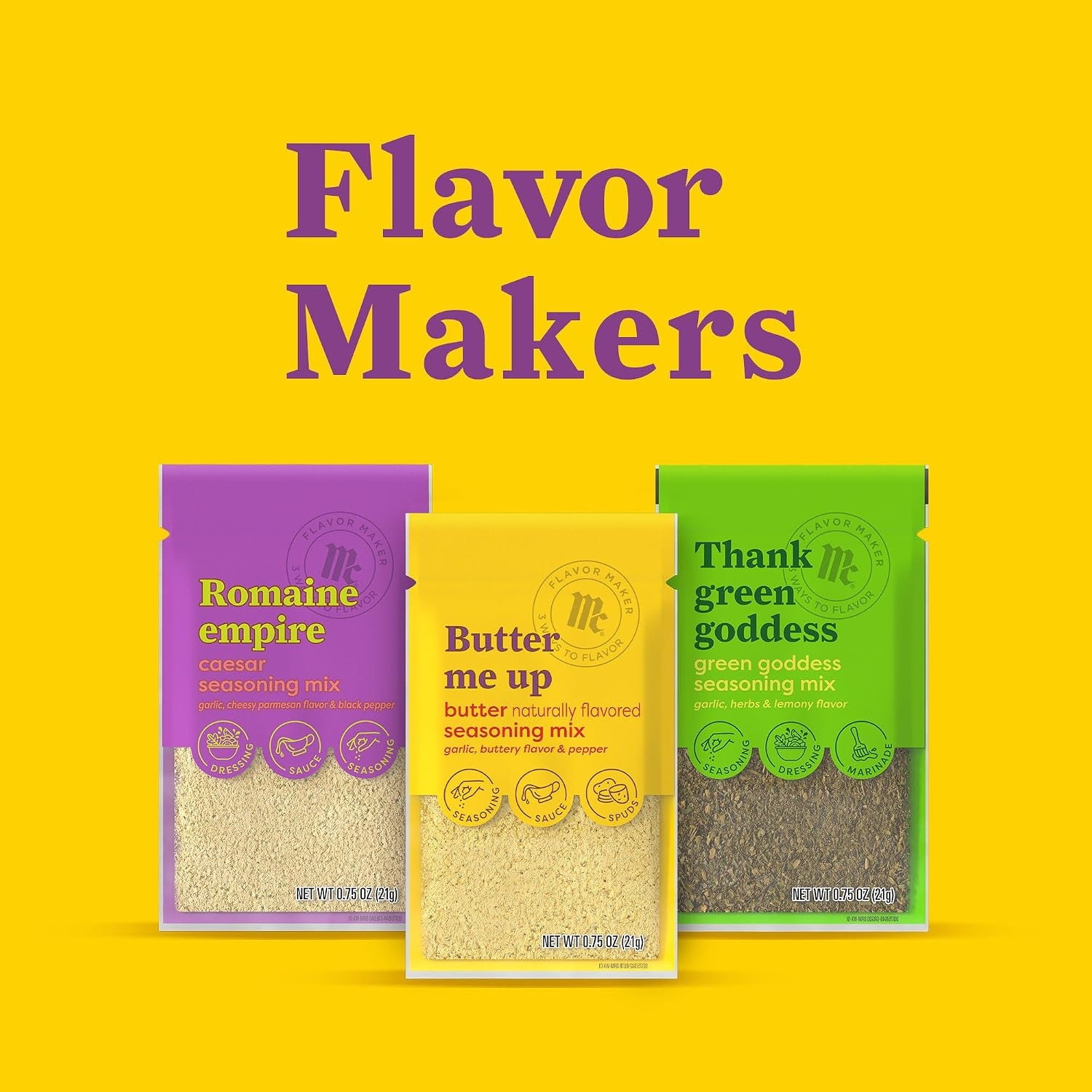 image:imageMcCormick Butter Seasoning Mix Flavor Maker 075 oz Pack of 12Butter