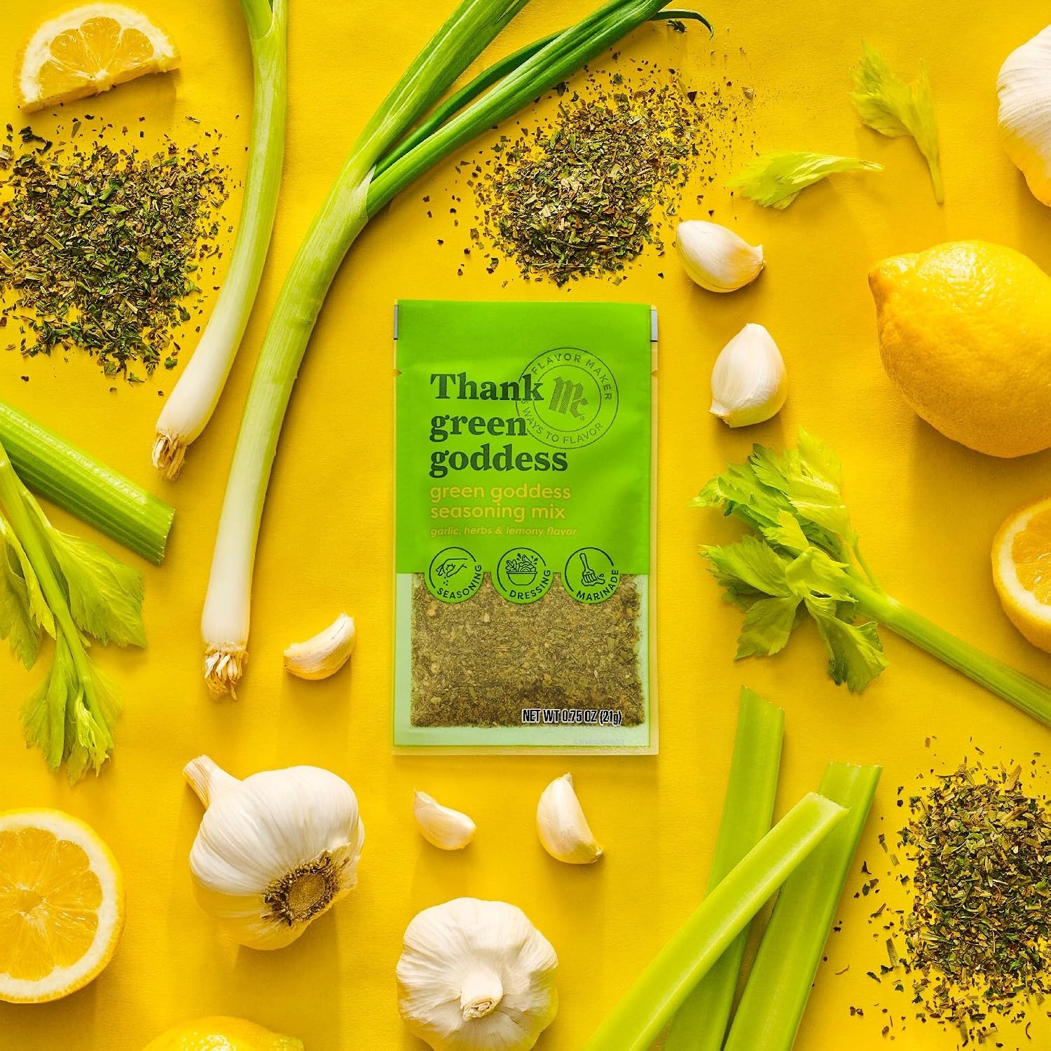image:imageMcCormick Butter Seasoning Mix Flavor Maker 075 oz Pack of 12Green Goddess