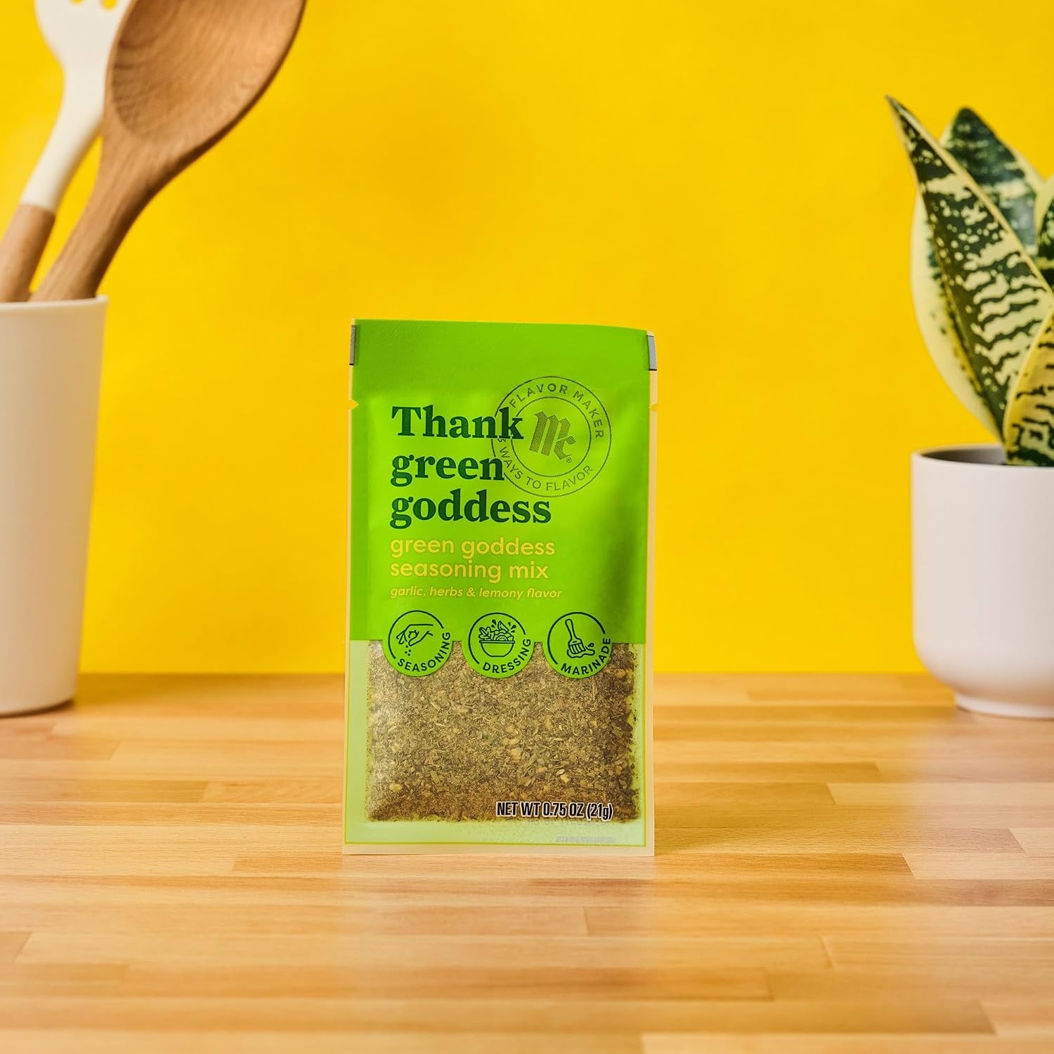 image:imageMcCormick Butter Seasoning Mix Flavor Maker 075 oz Pack of 12Green Goddess