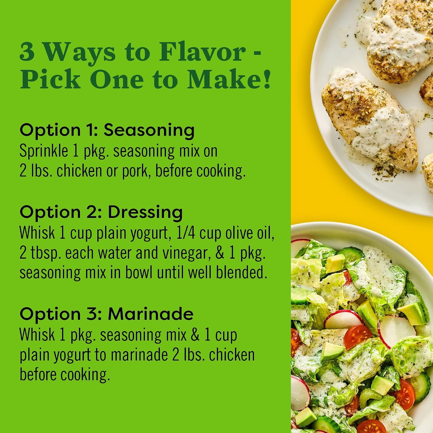 image:imageMcCormick Butter Seasoning Mix Flavor Maker 075 oz Pack of 12Green Goddess