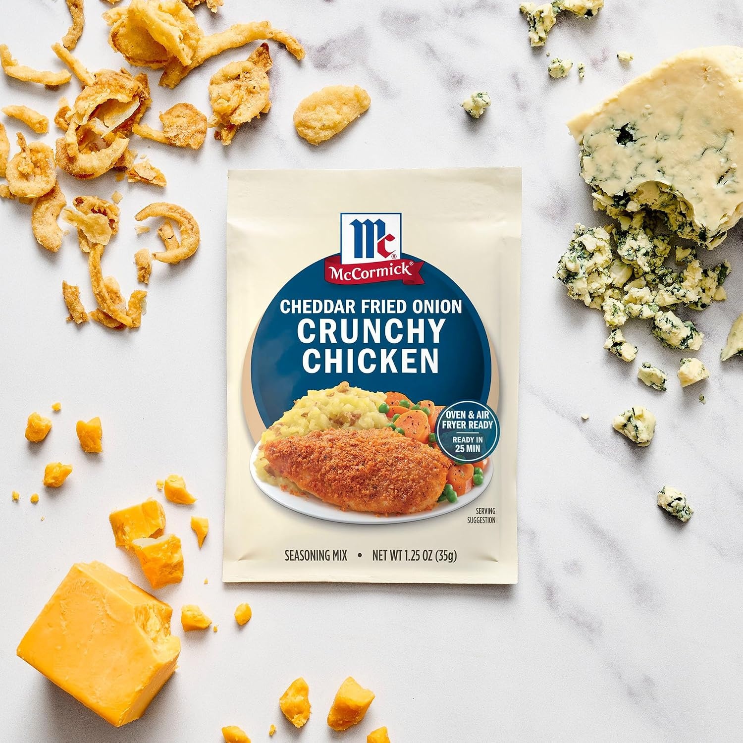 image:imageMcCormick Cheddar Fried Onion Crunchy Chicken Seasoning Mix 125 oz
