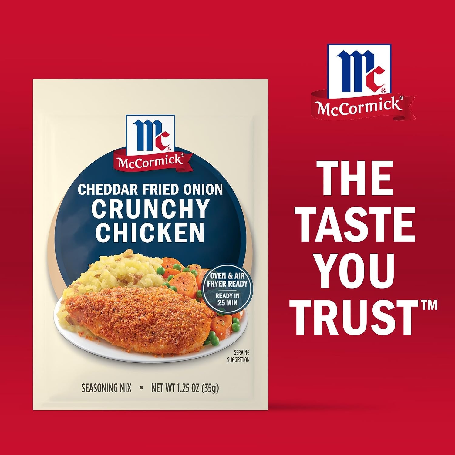 image:imageMcCormick Cheddar Fried Onion Crunchy Chicken Seasoning Mix 125 oz