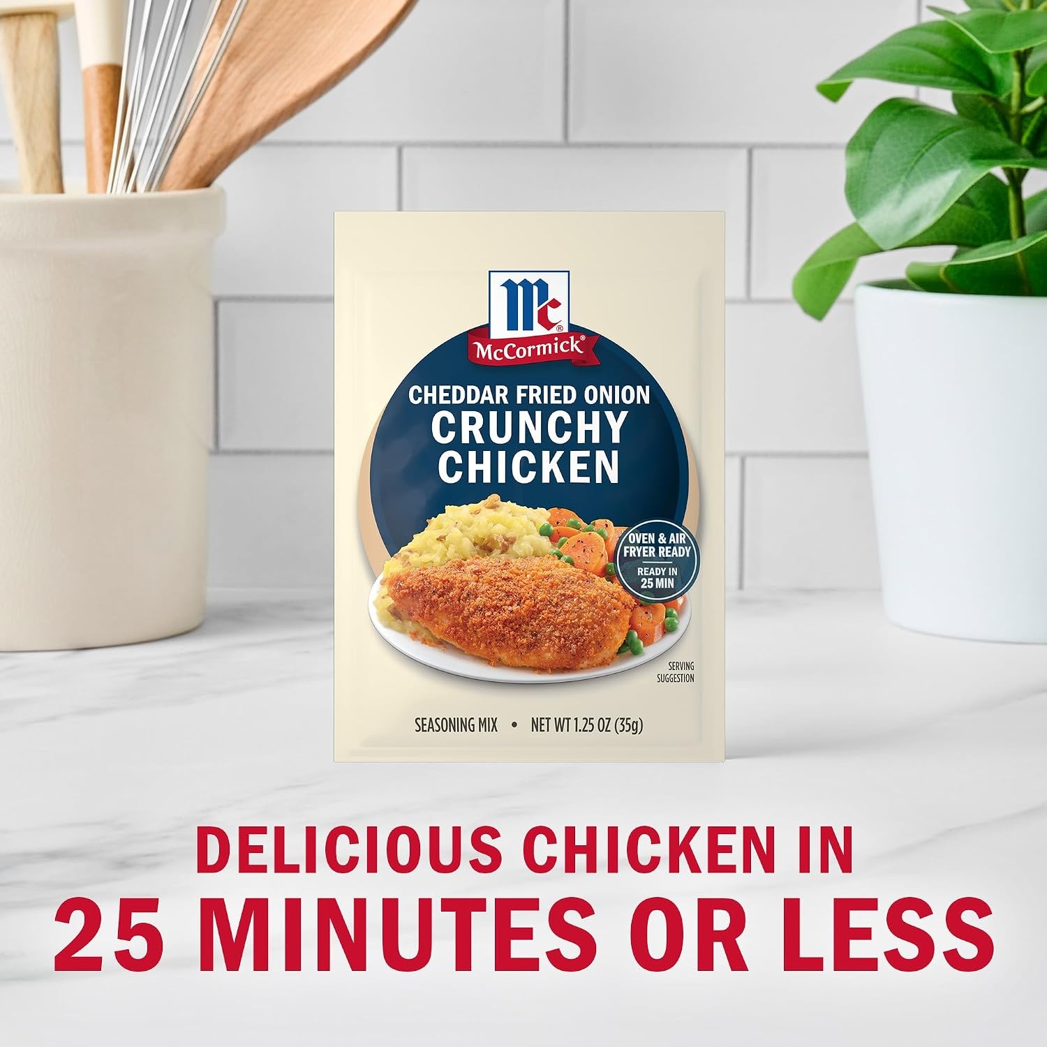 image:imageMcCormick Cheddar Fried Onion Crunchy Chicken Seasoning Mix 125 oz