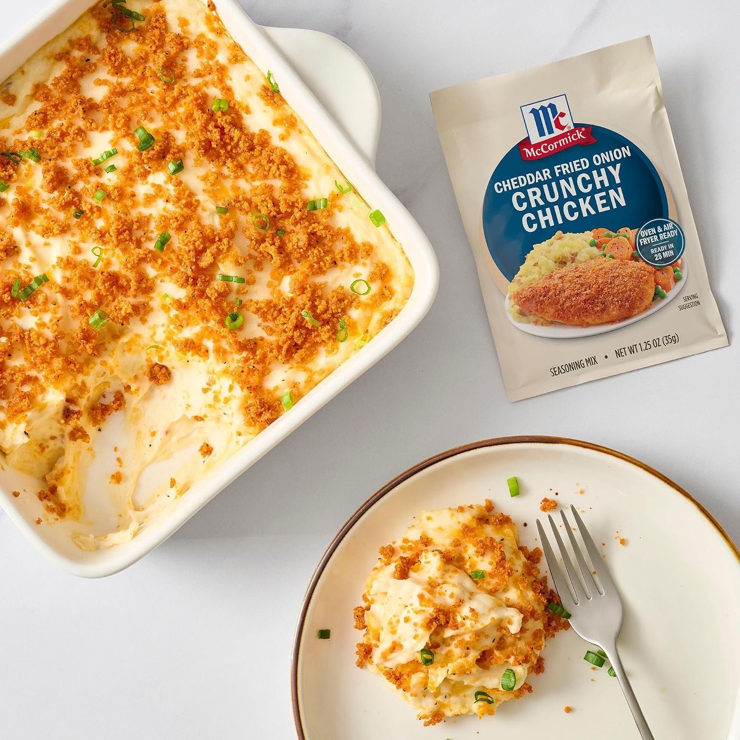 image:imageMcCormick Cheddar Fried Onion Crunchy Chicken Seasoning Mix 125 oz