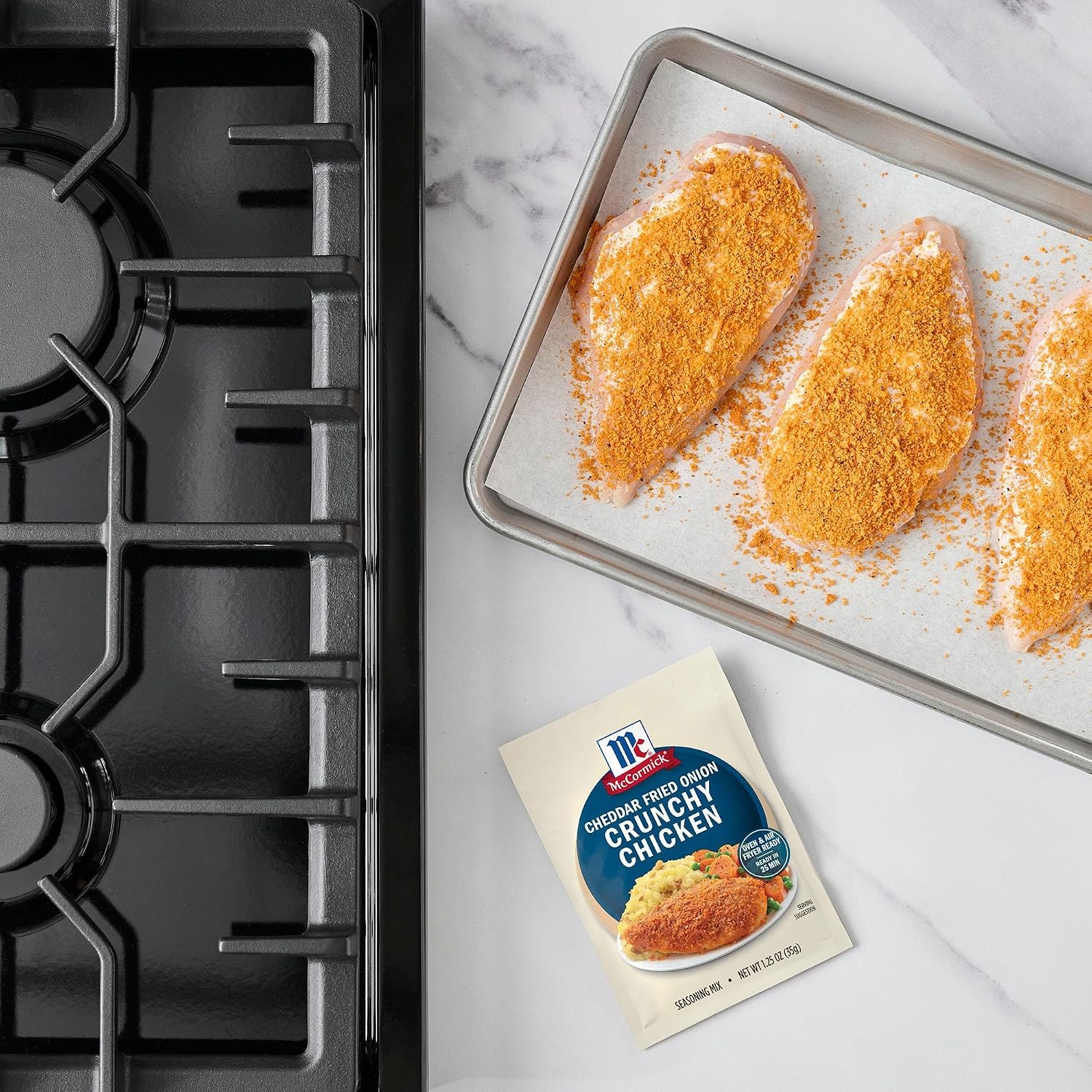 image:imageMcCormick Cheddar Fried Onion Crunchy Chicken Seasoning Mix 125 oz