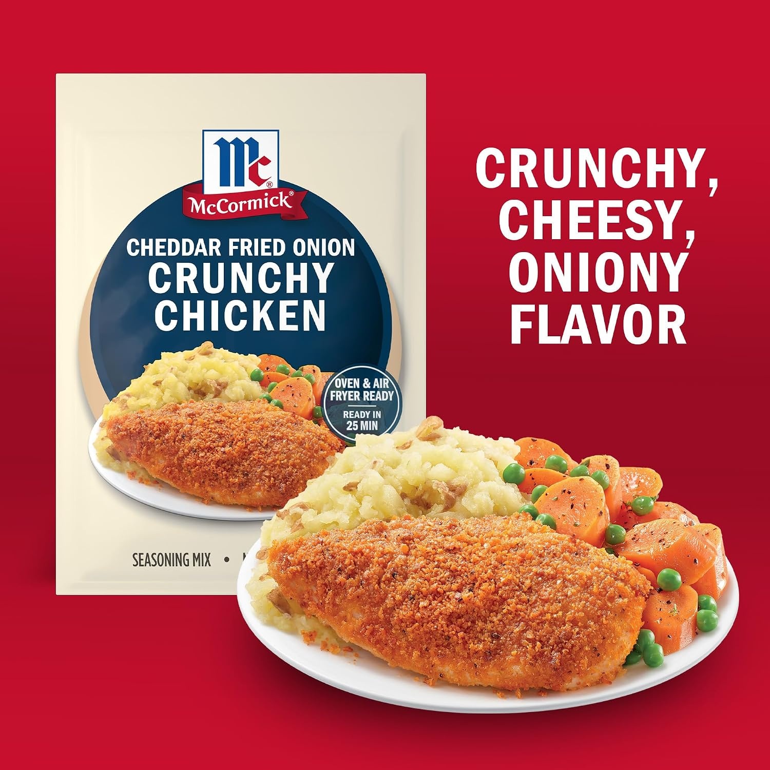 image:imageMcCormick Cheddar Fried Onion Crunchy Chicken Seasoning Mix 125 oz