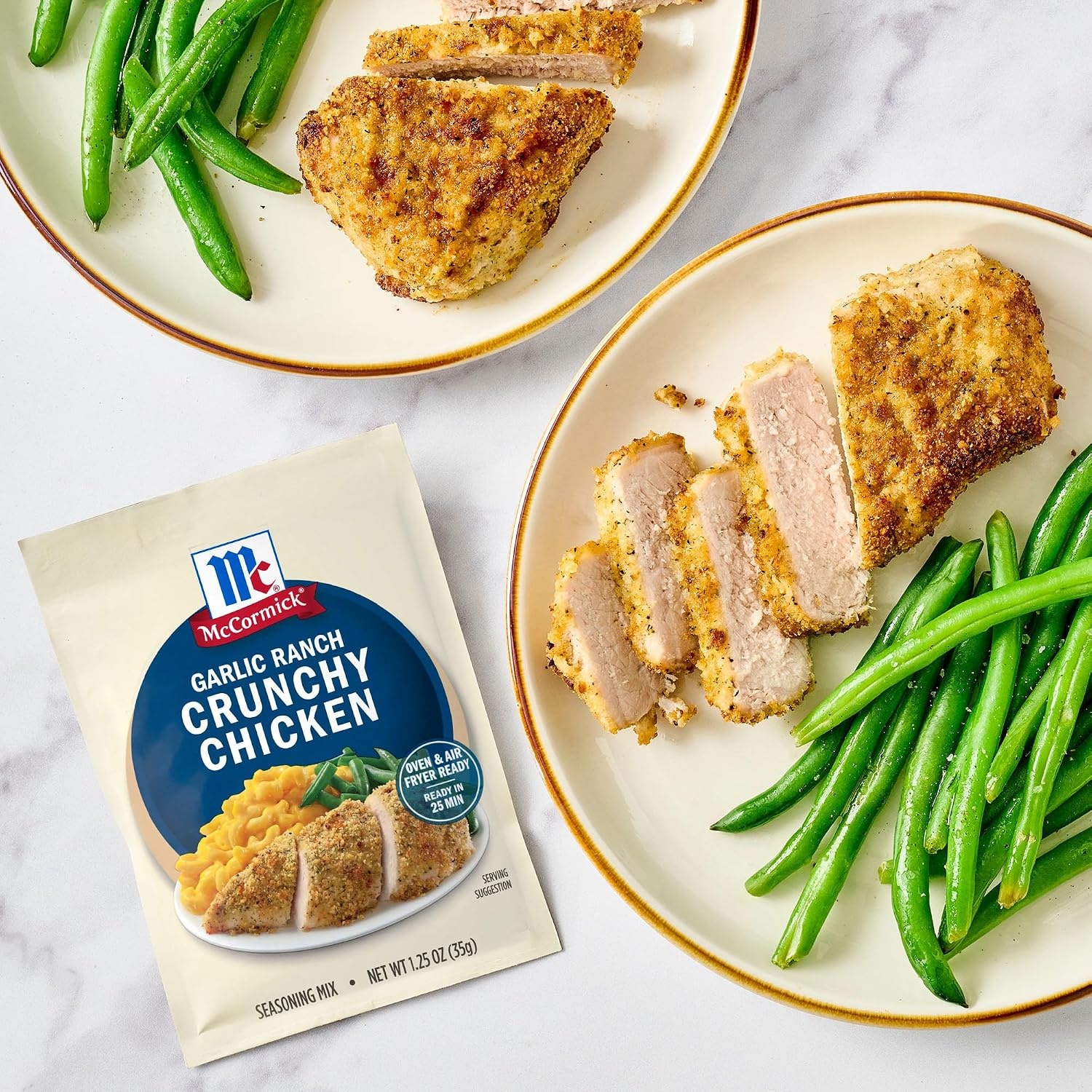 image:imageMcCormick Cheddar Fried Onion Crunchy Chicken Seasoning Mix 125 oz Pack of 12Garlic Ranch