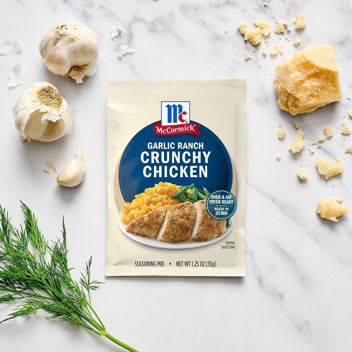 image:imageMcCormick Cheddar Fried Onion Crunchy Chicken Seasoning Mix 125 oz Pack of 12Garlic Ranch