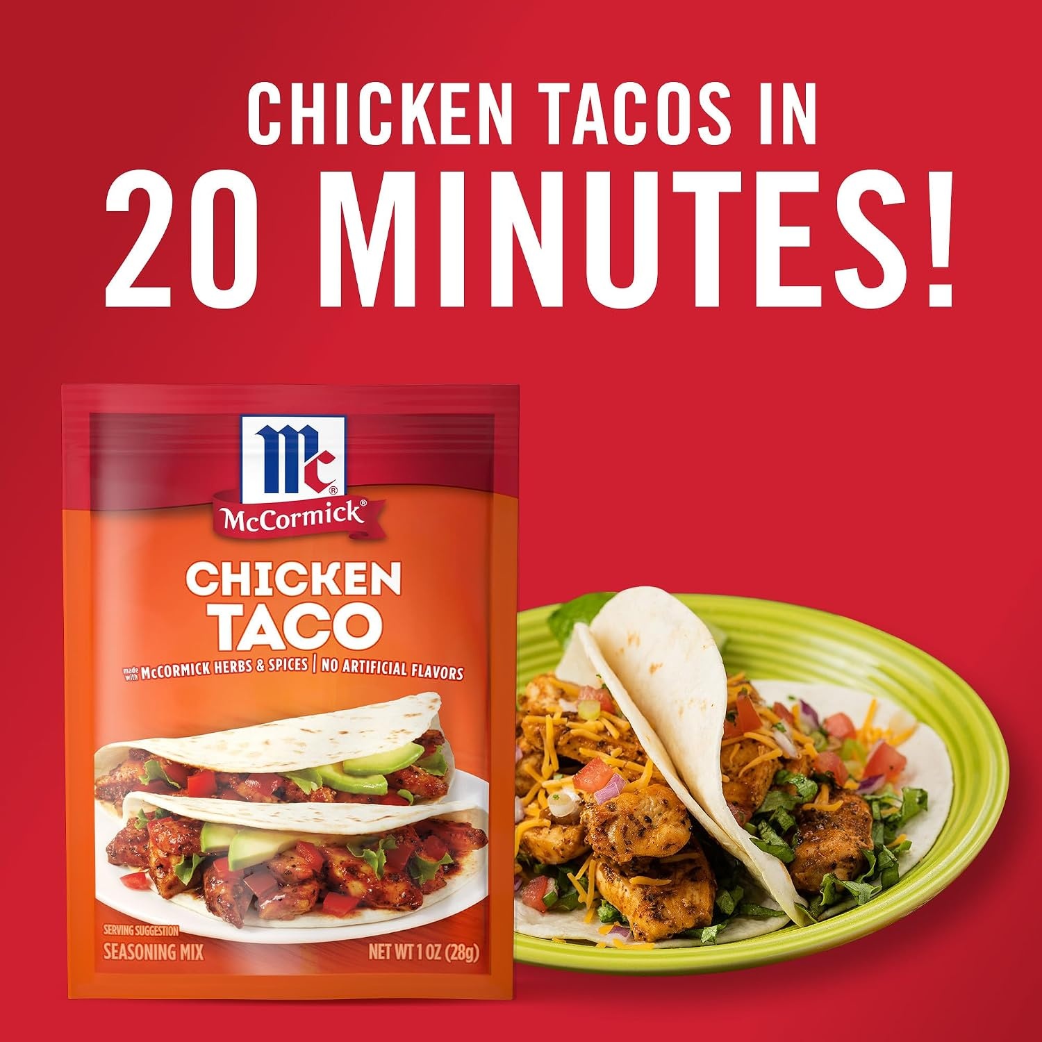 image:imageMcCormick Cheesy Taco Seasoning Mix 112 oz Pack of 121 Ounce Pack of 3