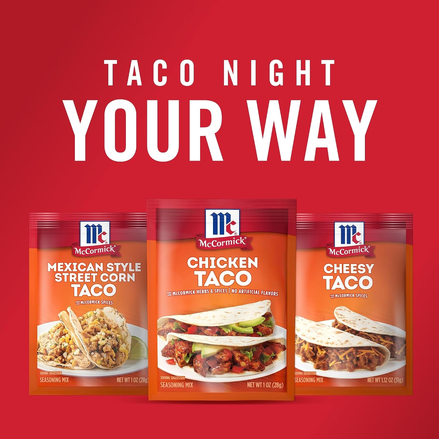 image:imageMcCormick Cheesy Taco Seasoning Mix 112 oz Pack of 121 Ounce Pack of 3