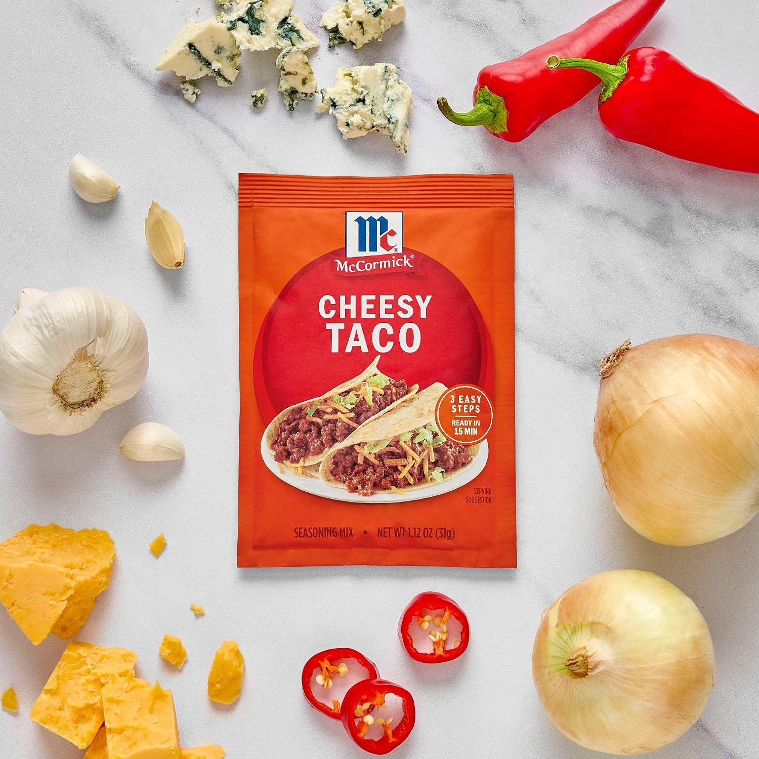 image:imageMcCormick Cheesy Taco Seasoning Mix 112 oz112 Ounce Pack of 1