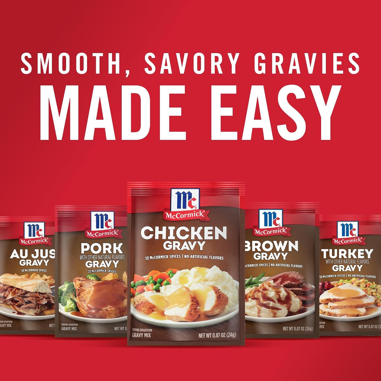 image:imageMcCormick Chicken Gravy Mix 087 oz Pack of 24Chicken