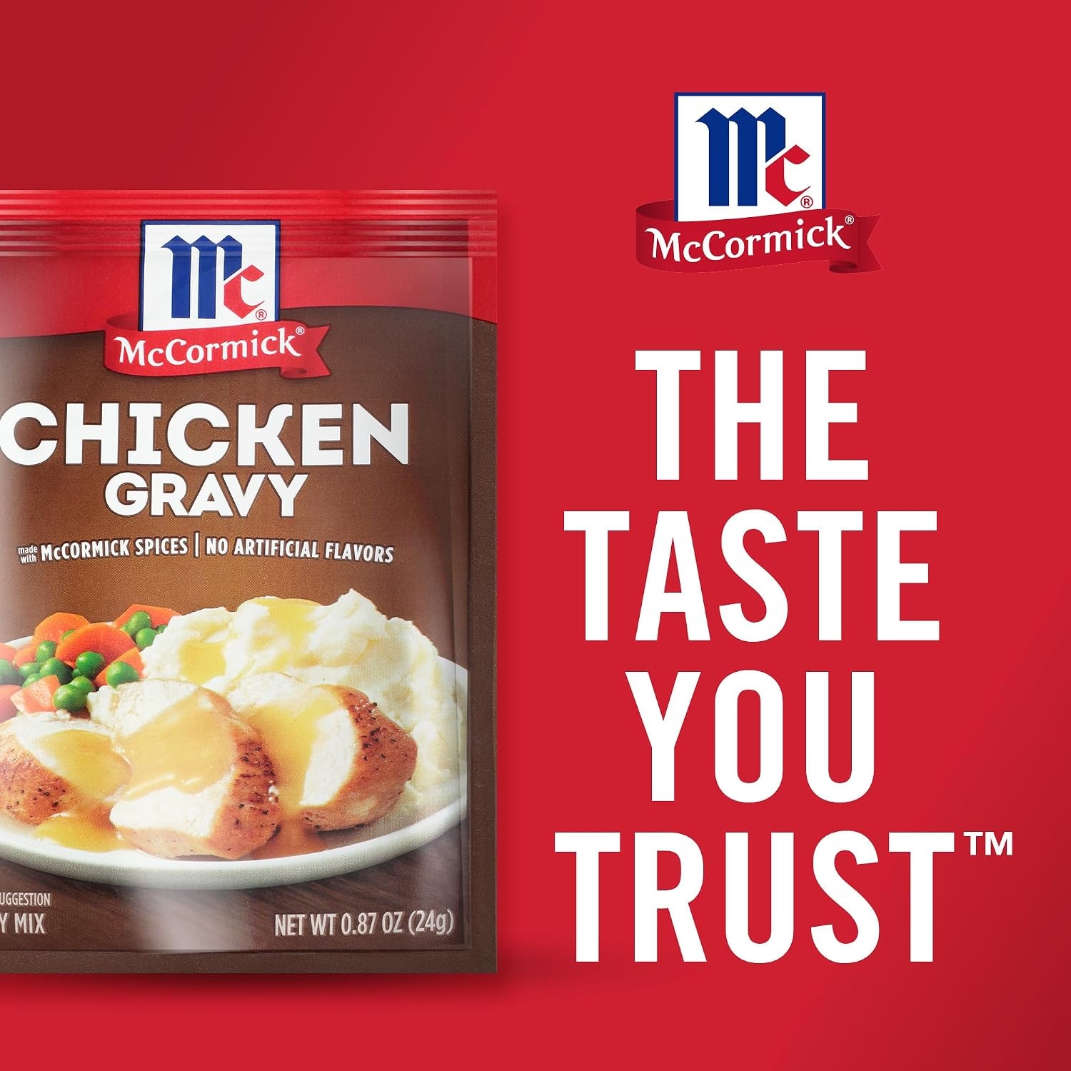 image:imageMcCormick Chicken Gravy Mix 087 oz Pack of 24Chicken