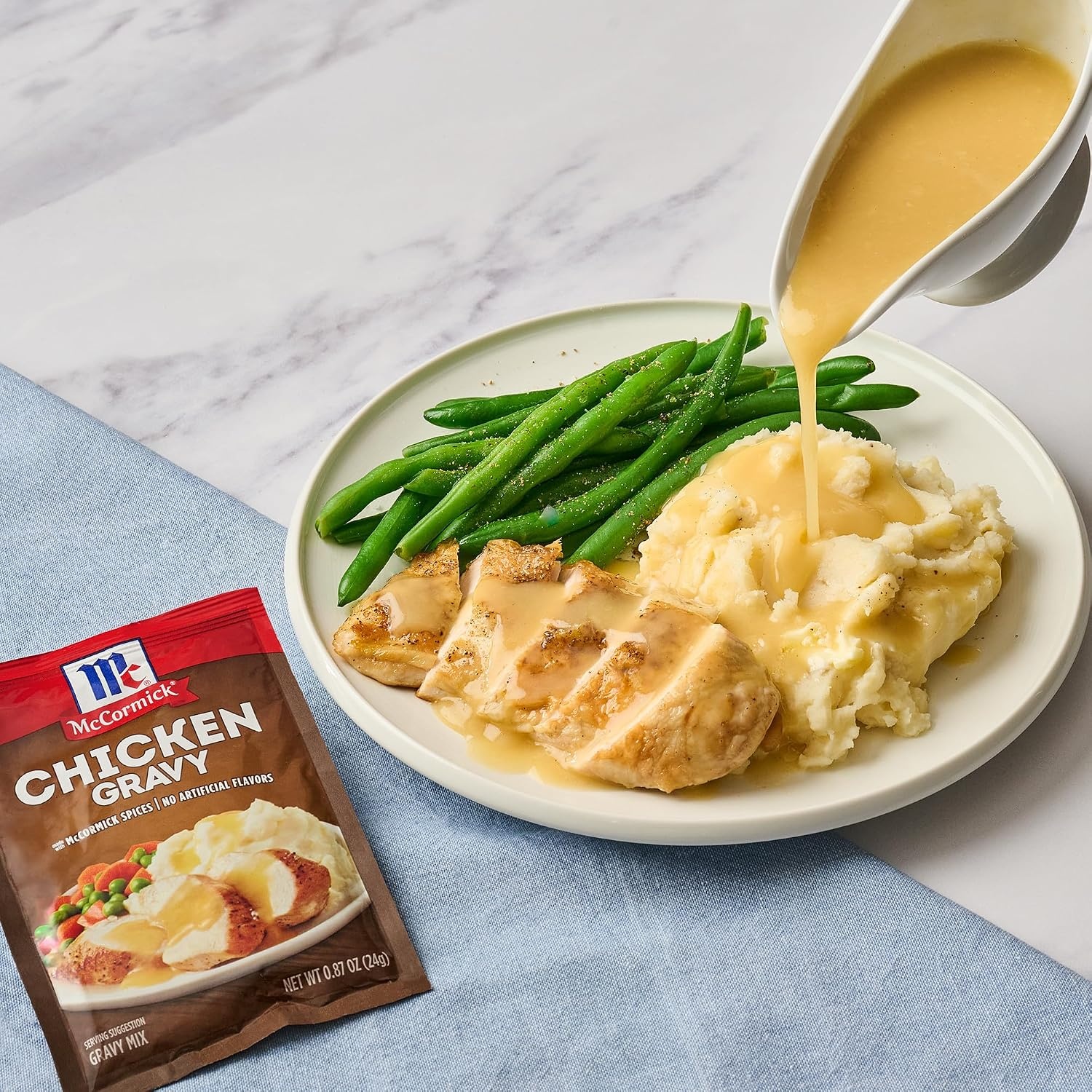 image:imageMcCormick Chicken Gravy Mix 087 oz Pack of 24Chicken
