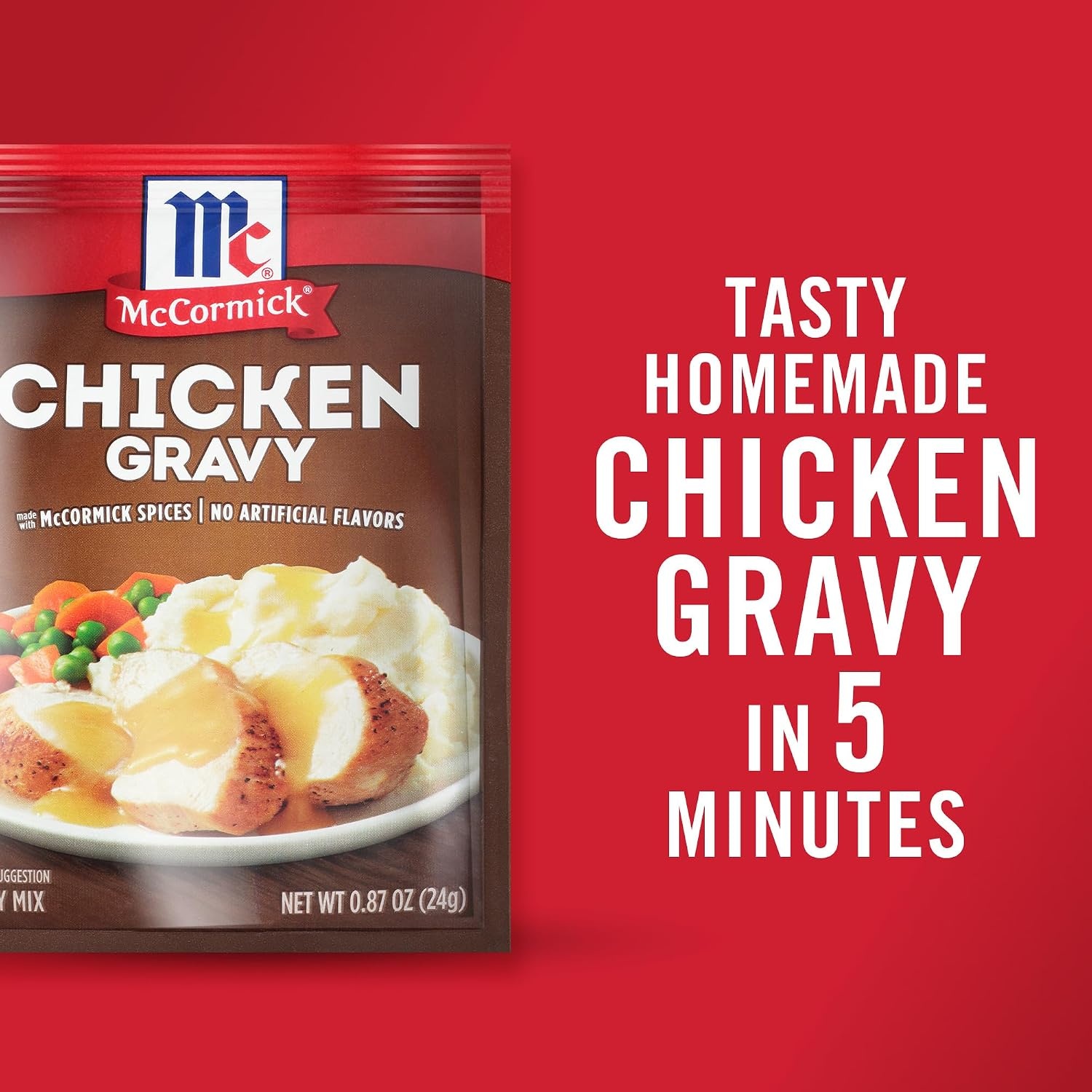 image:imageMcCormick Chicken Gravy Mix 087 oz Pack of 24Chicken