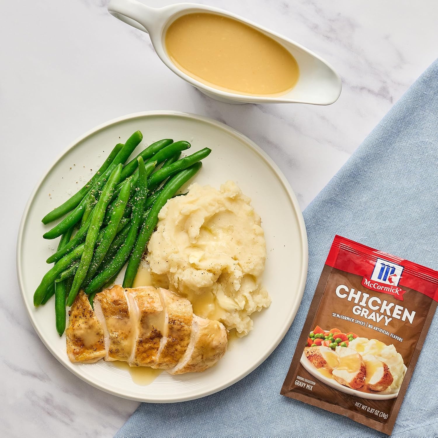 image:imageMcCormick Chicken Gravy Mix 087 oz Pack of 24Chicken
