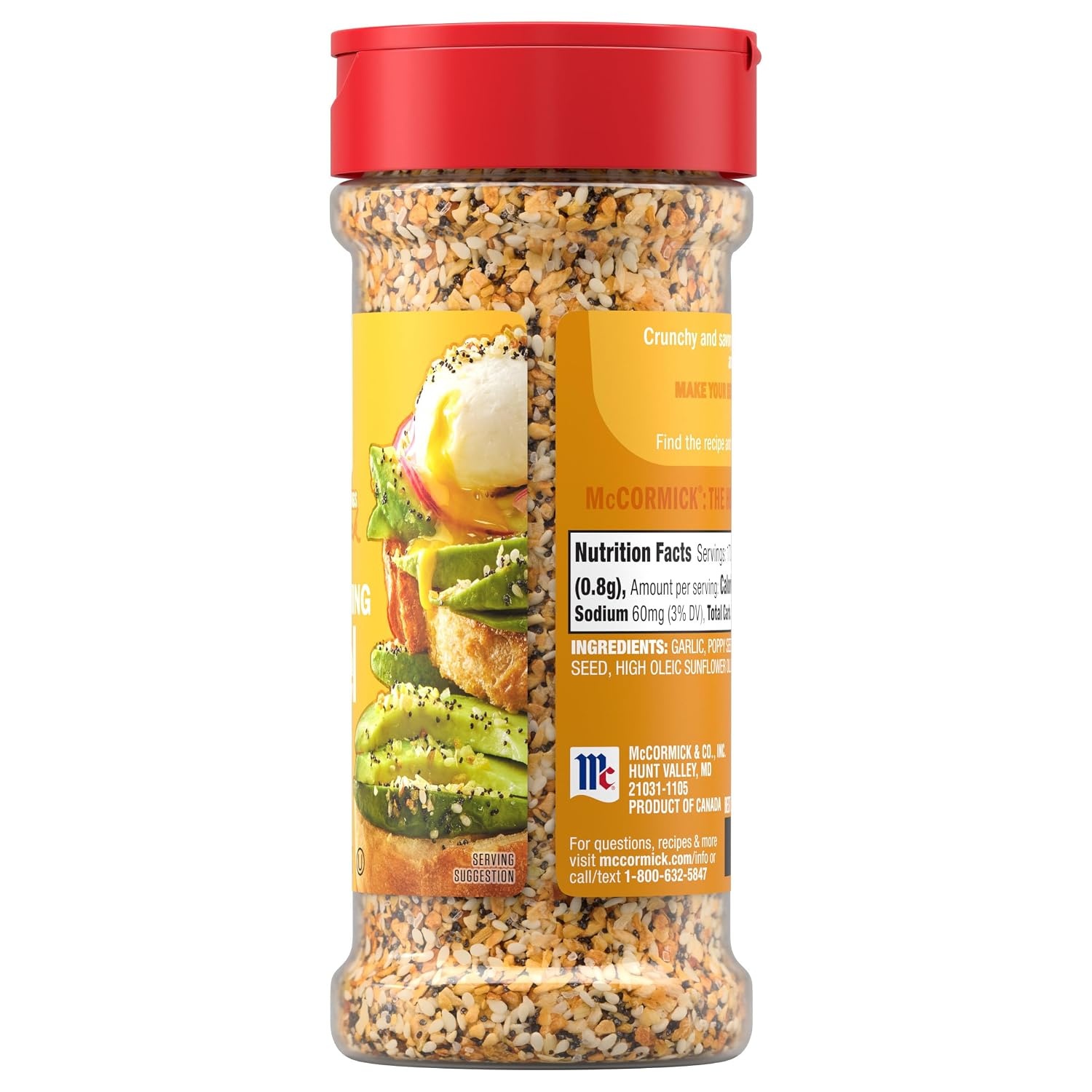 image:imageMcCormick Everything Bagel All Purpose Seasoning 48 oz Pack of 6